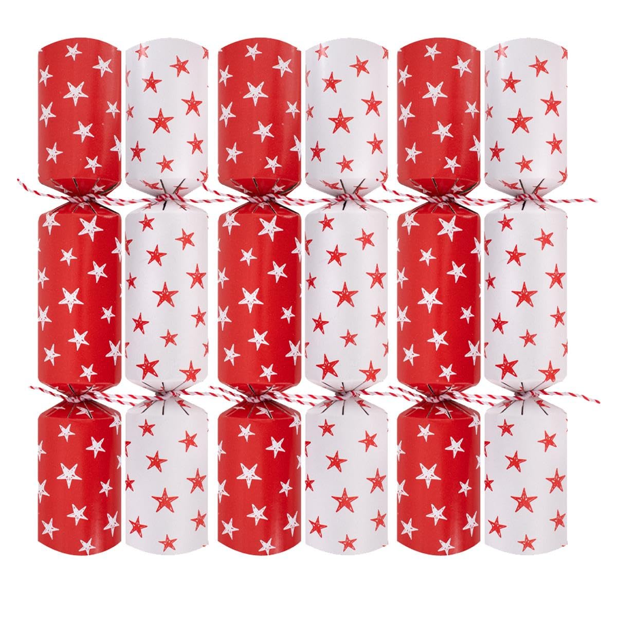 Yöl Red - Bingo Pack Of 6 Festive Bingo Christmas Crackers - 9" Interactive Game Kids Adults Xmas Holiday Dinner Table Decorations - Novelty Fun Prizes Gifts Contains Hats Jokes