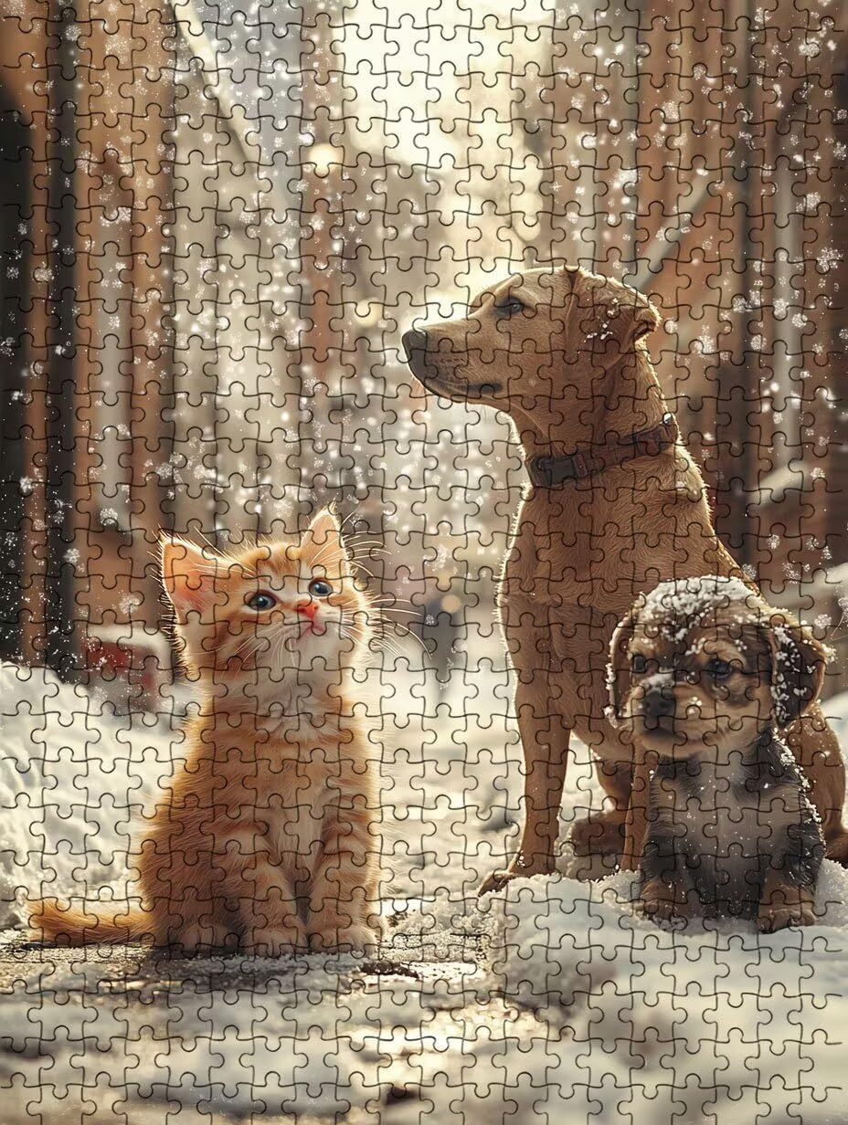 Puzzle 3000 Pezzi, Fiocchi Di Neve Animali 3D Puzzle per Adulti Impegnativo, Educa Puzzles Artistico, Divertente E Stimolante Puzzles Decorativo per La Famiglia, Regalo e Decorazione Pareti DX0YL6-984