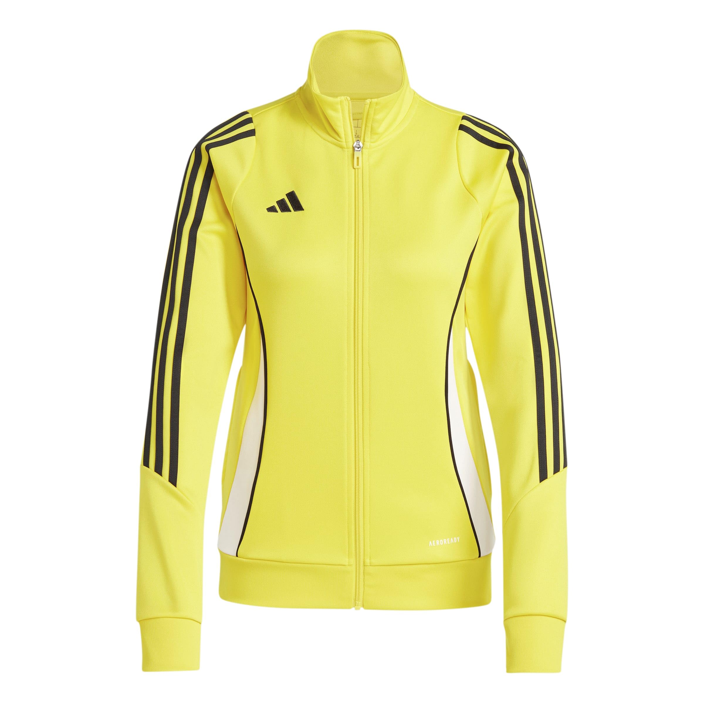 adidas Donna Tiro24 Training Full Zip Track Suit, team yellow/white, L