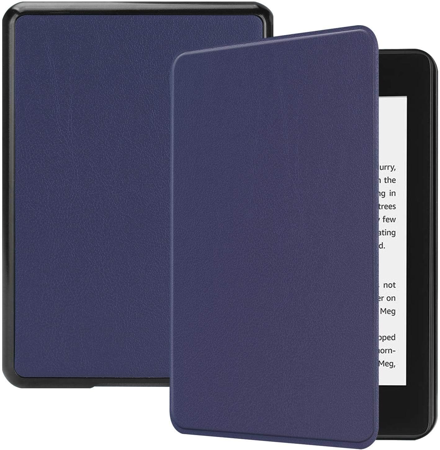 SKEIDO PU case Smart Cover Fundas Compatible with Amazon Kindle Paperwhite 4 (6",10th Generation, KWP4,2018 released) (Blue)