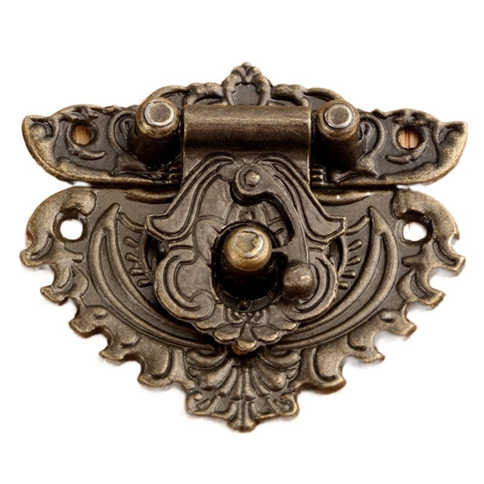 Moraillon serrure vintage pour sublimer une boîte à bijoux en bois faite maison