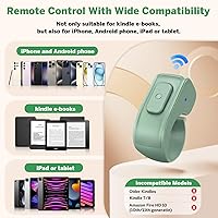 Vista 7 de Anillo girador de páginas para Kindle, control remoto para iPhone, iPad, tabletas Android, lectores electrónicos, girador de páginas para Kindle