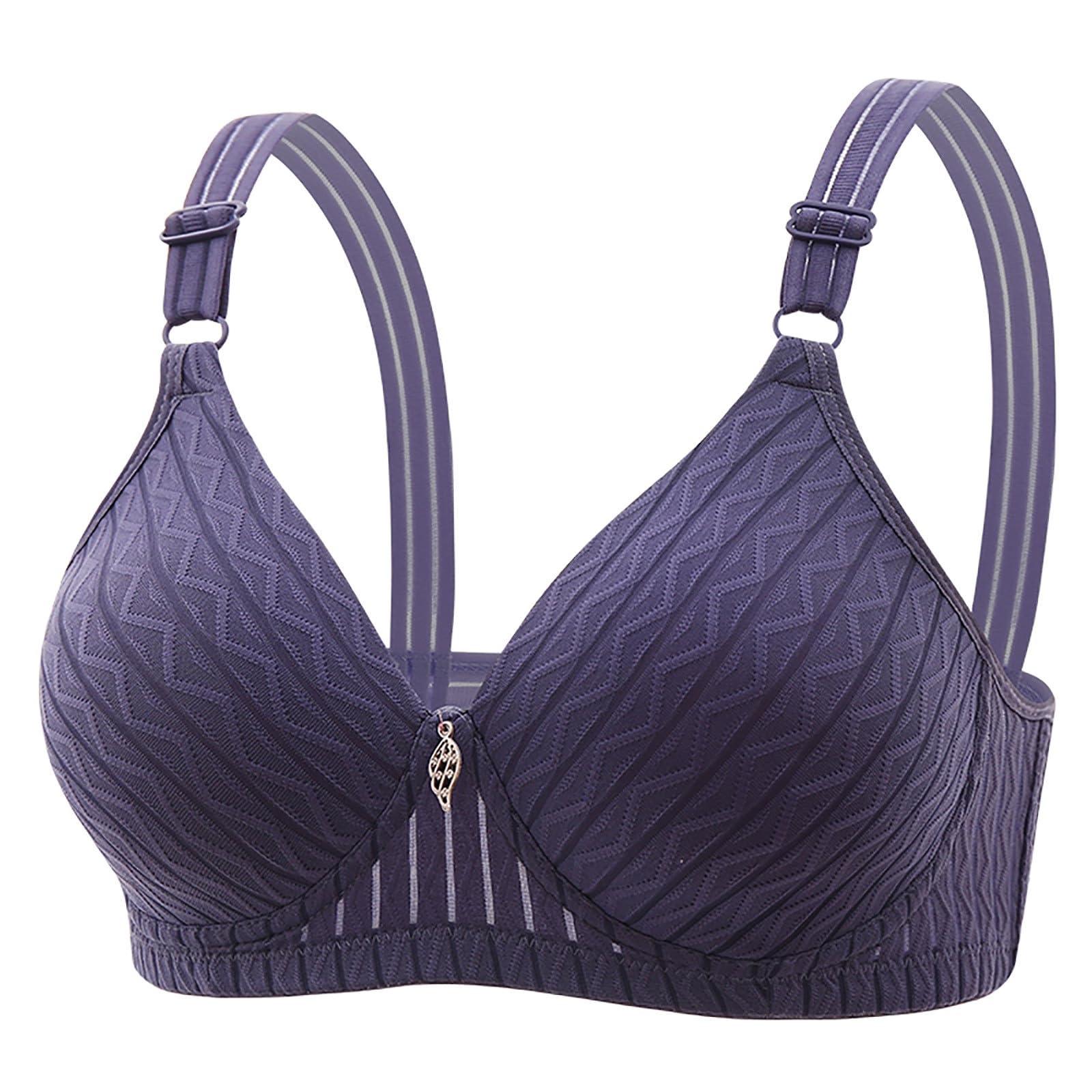 Wireless Bras for Women Comfort Breathable No Underwire Push-Up Everyday Bralettes Full-Coverage V Neck T Shirt Bras
