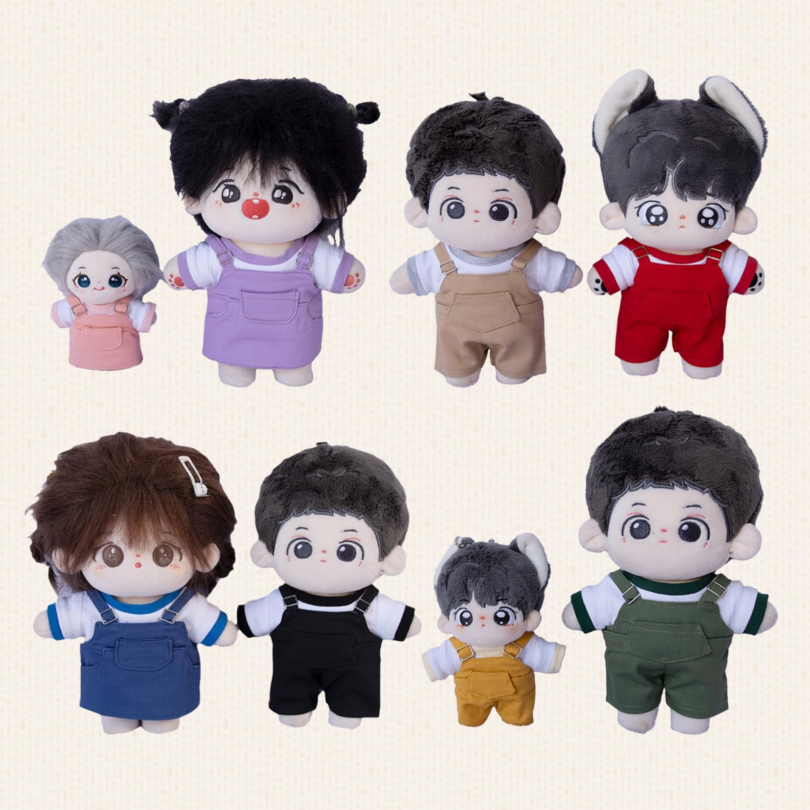 Amazon.co.jp: COZENTA 人形 ぬいぐるみ ぬい服 サロペット