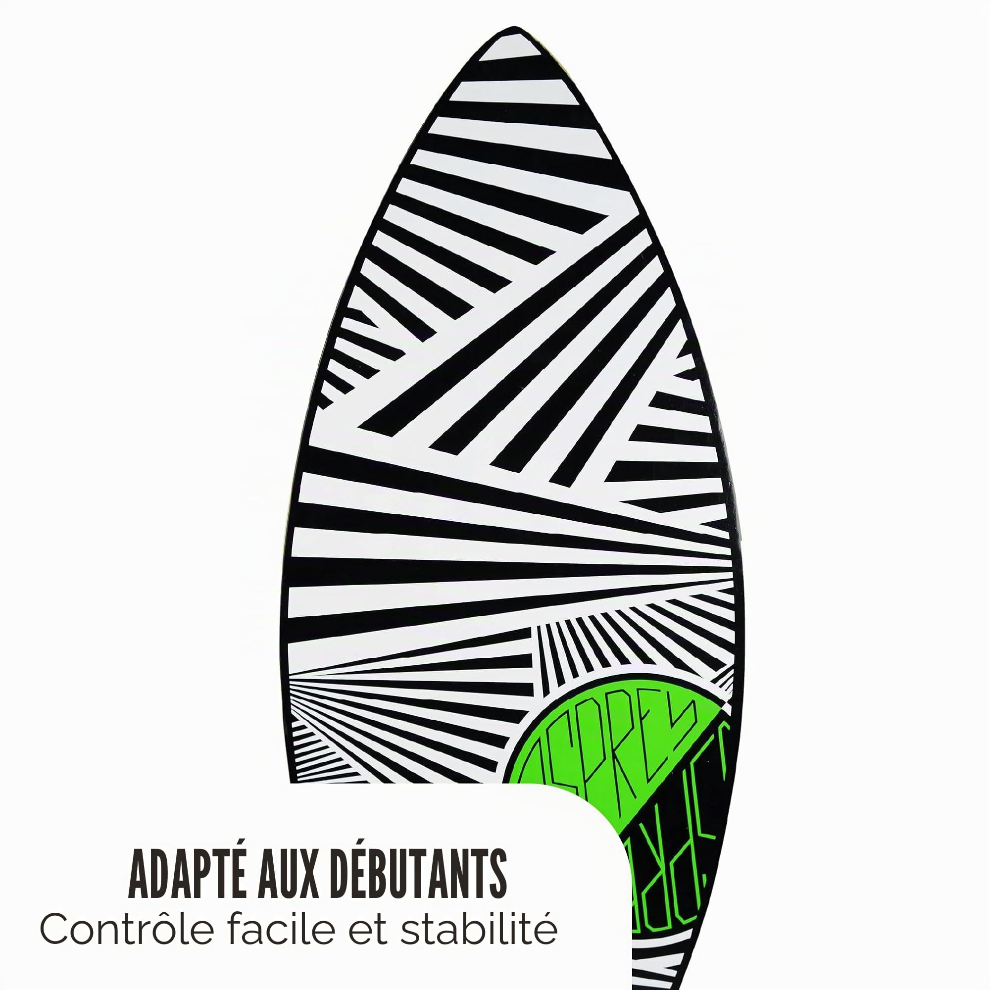 Osprey Surf Skimboard for Kids and Adults - 41 inch Pintail Beginner Skim Board with 7 Ply Wood Construction - Multiple Designs