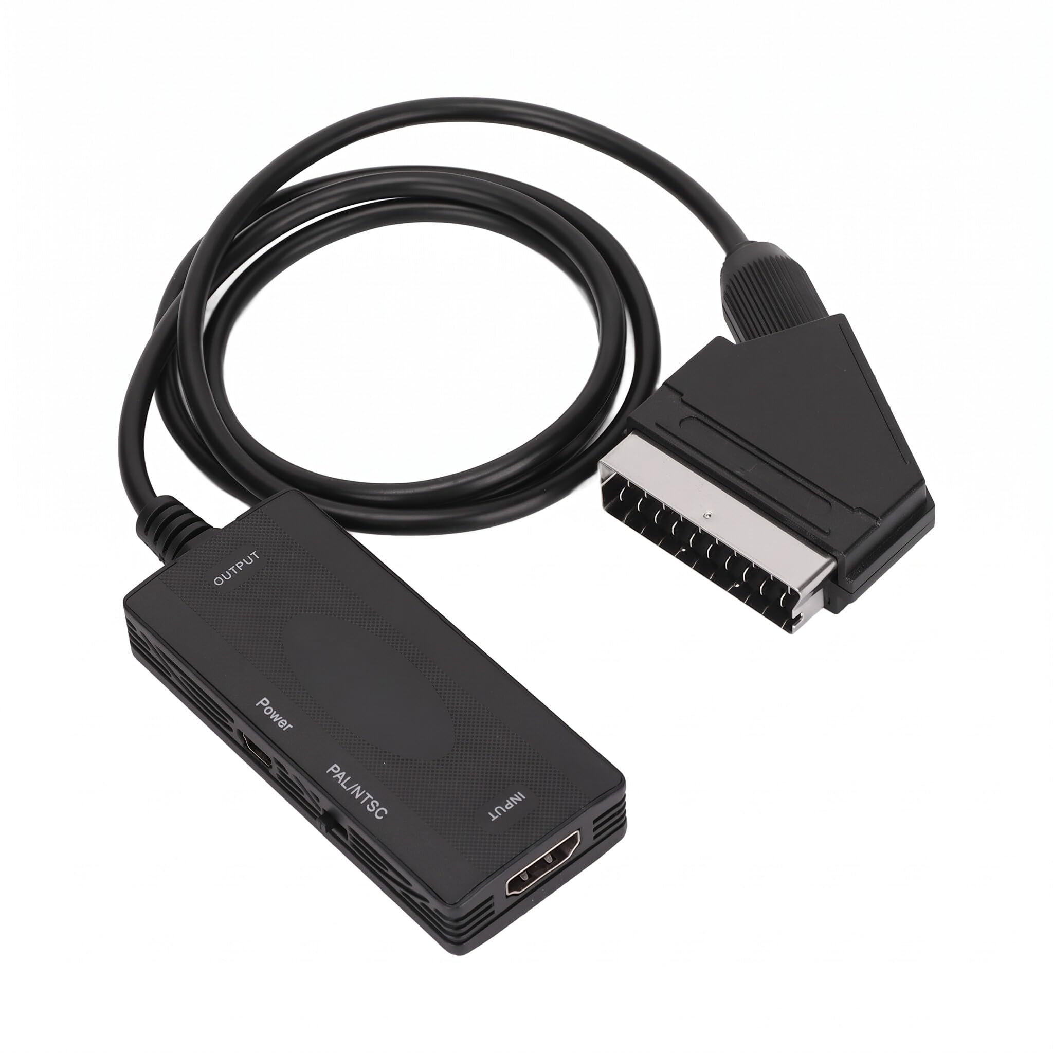 Convertitore da HDMI a SCART 1080P, Adattatore da HDMI1.3 a SCART 1080P, Adattatore Audio Video, Supporto Uscita NTSC/Pal per Proiettore Monitor HDTV, Lettore Dvd