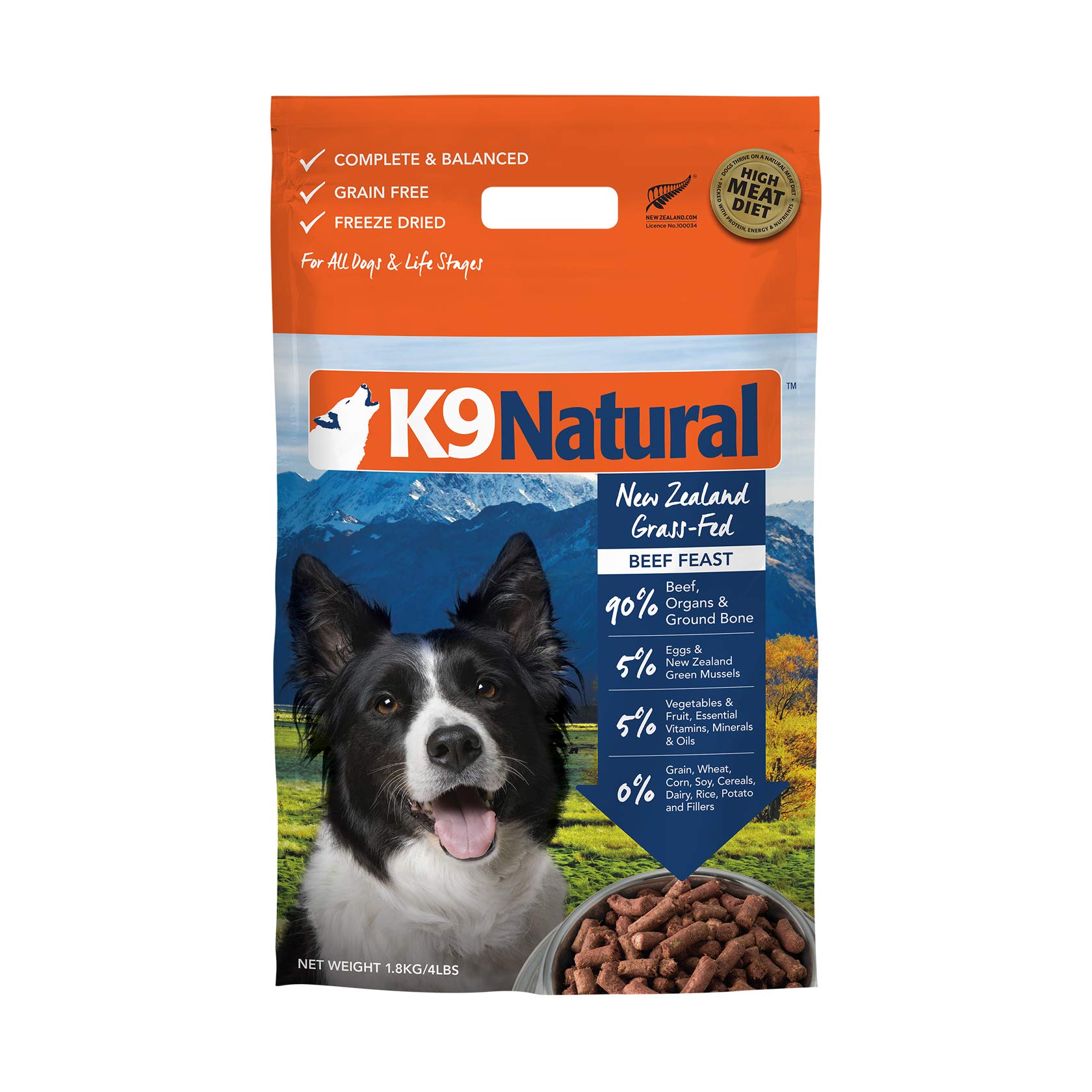 K9 Natural Freeze Dried Dog Food Or Topper Perfect Grain Free, Healthy, Hypoallergenic Limited Ingre