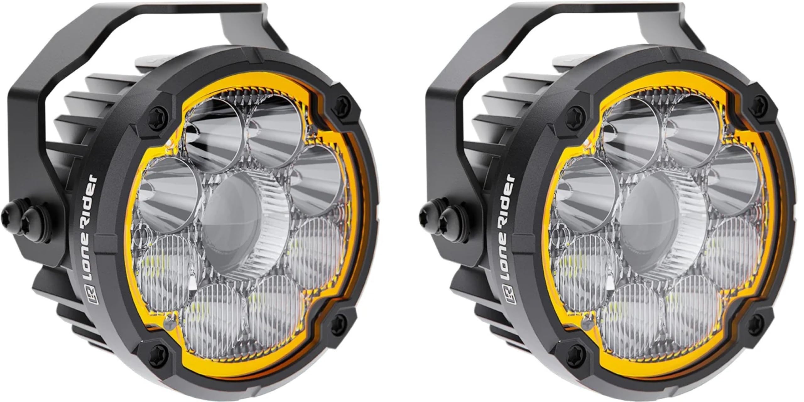 Lone Rider Moto Lights para BMW R1300GS Adventure - Luces LED resistentes al polvo y al agua con DRL, salida de 23200 lúmenes y patrón 6-en-1, Incluye MotoCAN y Under Nose Mount