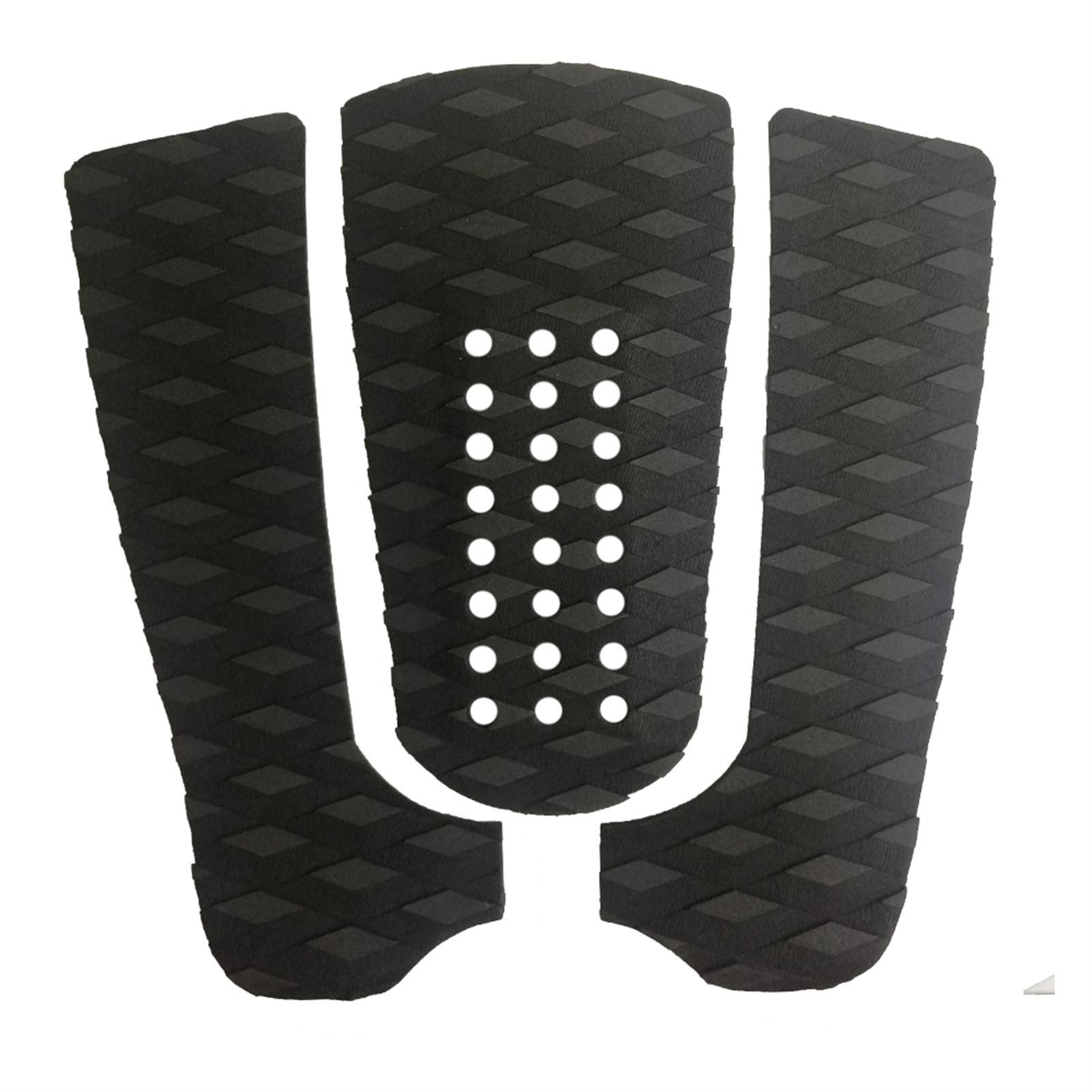 Pads de tracción de Tabla de Surf 3 Piezas Stomp Pad EVA Mazo de la Placa de Espuma para Skimboard, Tabla de paletas (Color : White)