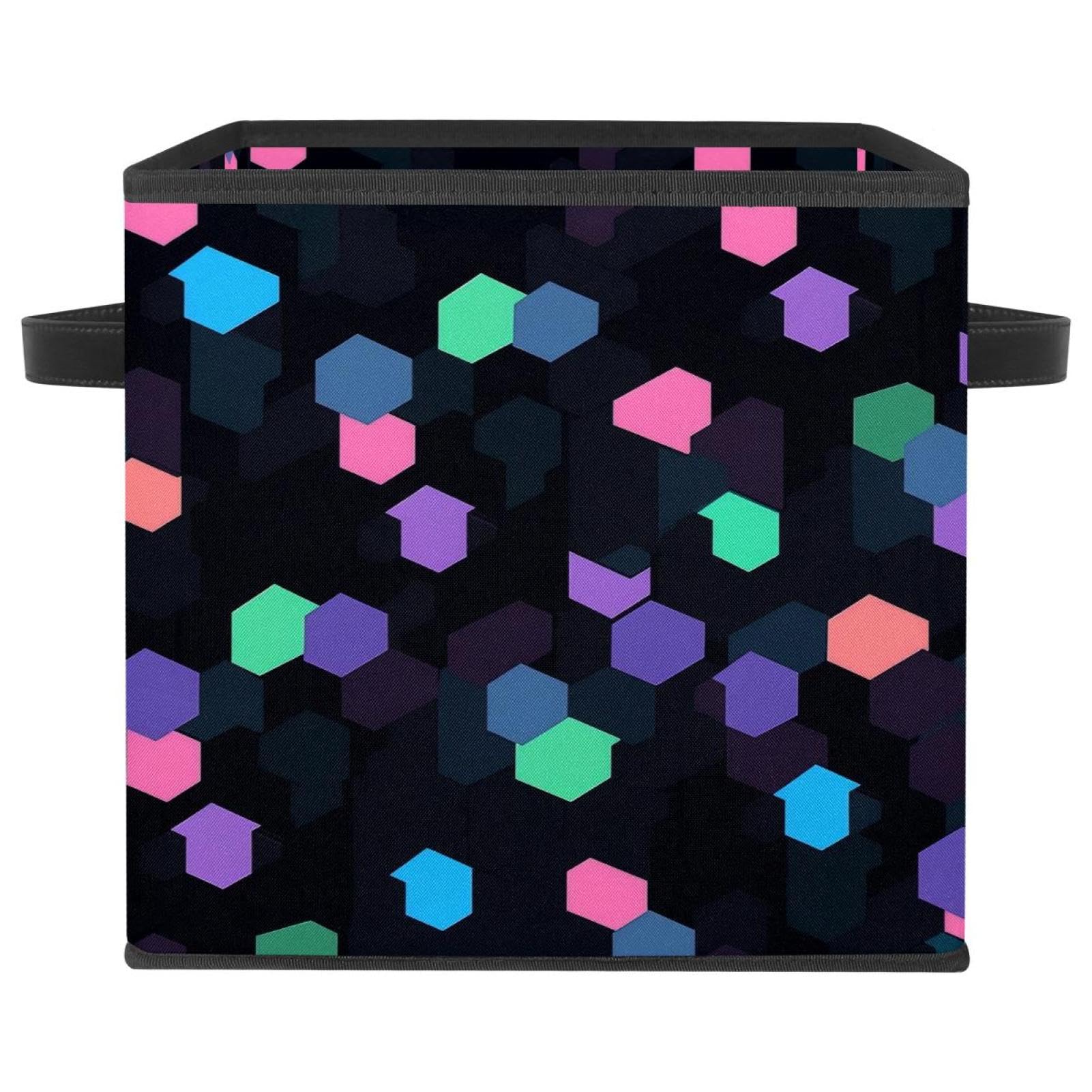 Boîte de rangement pliable polyvalente pour grand bac cubique et étagère de maison