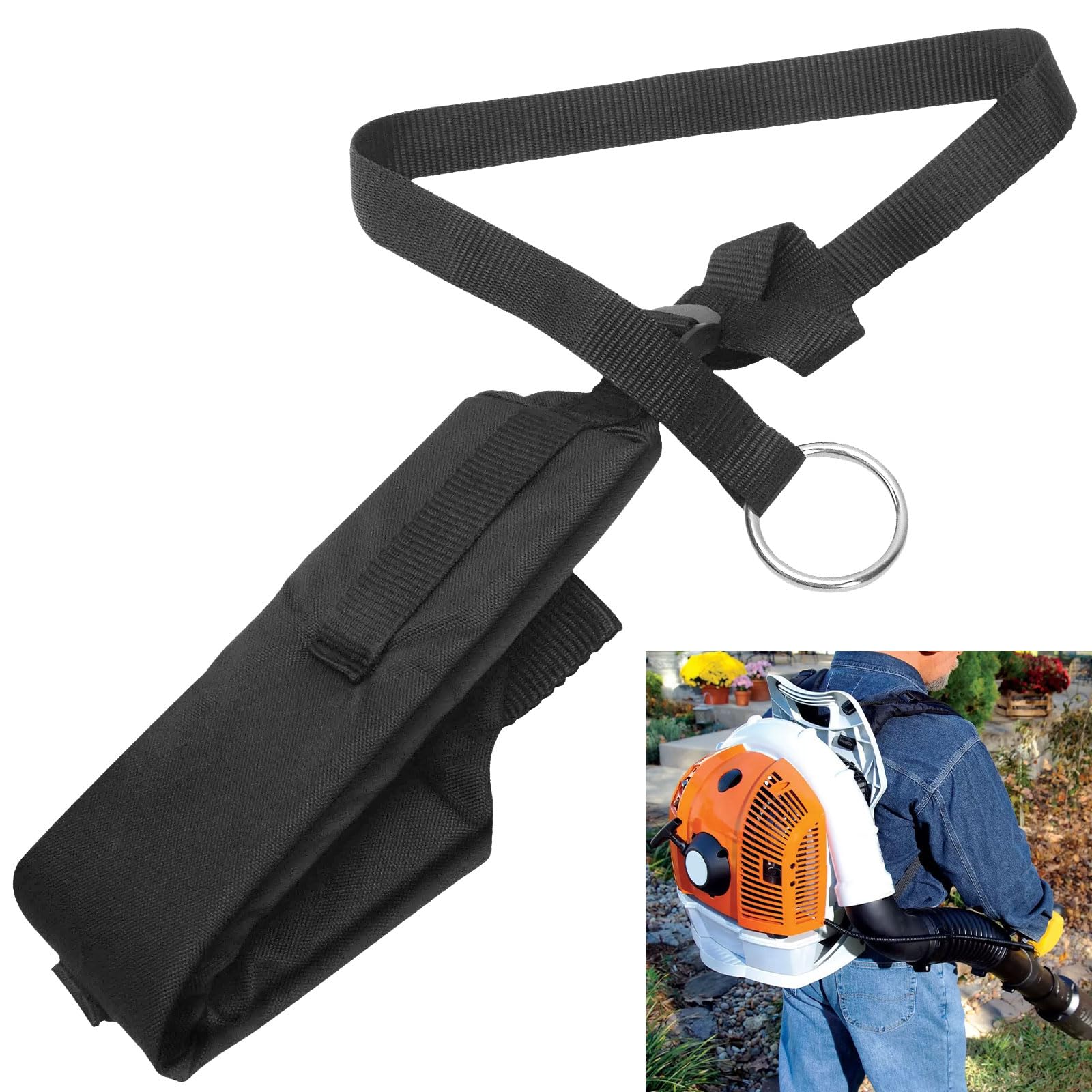 Braveboy 2 Set 4244-710-9005 Blower Harness Straps Black Compatible with STIHL Backpack Leaf Blower BR350 BR430 BR450 SR430 SR450 Replacement 4244 710 9005, 42447109005 (1)