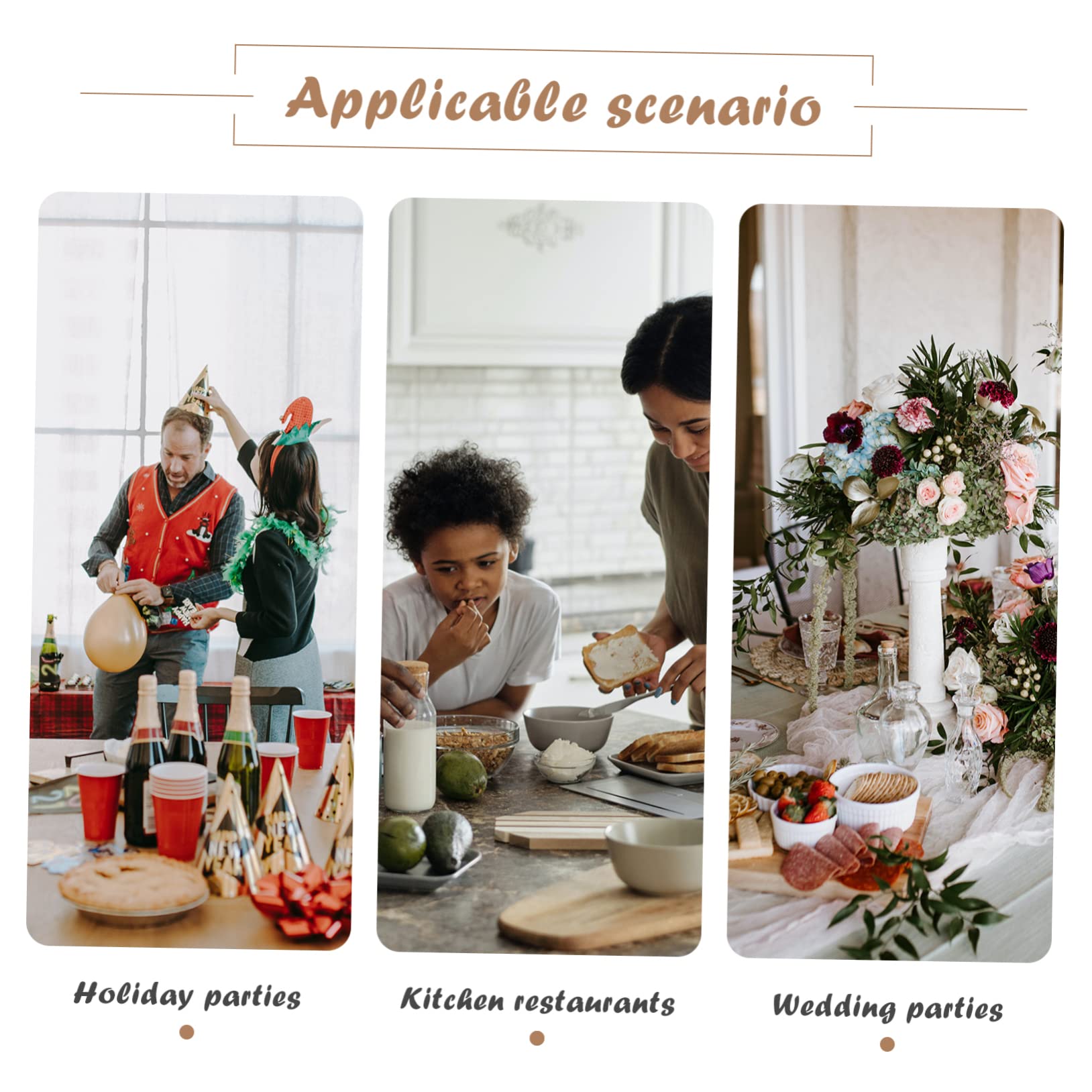 ABOOFAN de flores suculentas soporte de bandeja en niveles cúpula soporte exhibición soporte de exhibición estante de almacenamiento de pasteles bandeja para servir pasteles Khaki
