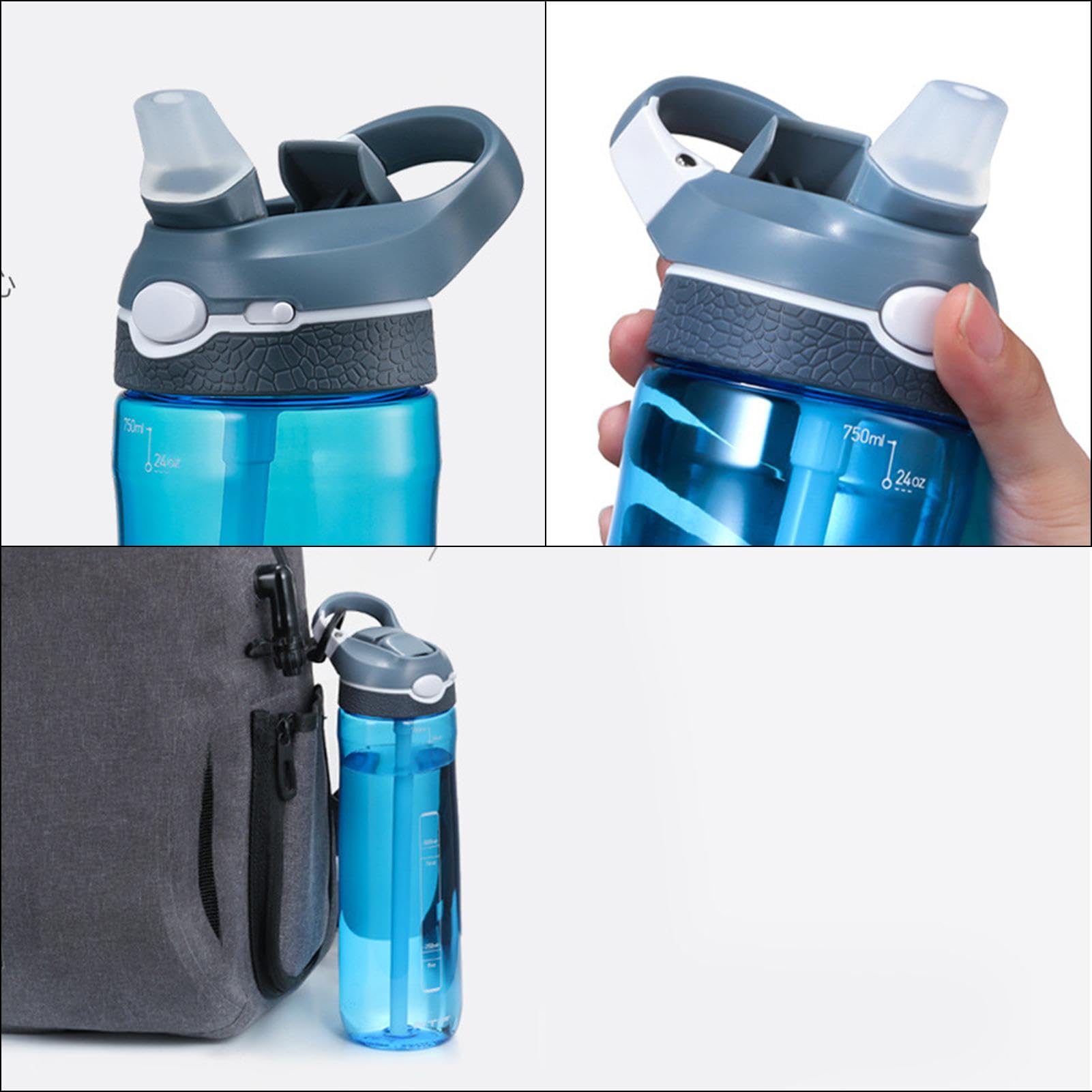 Große Wasserflasche, Sportflasche Tragbare Wassertrinkflasche mit großem