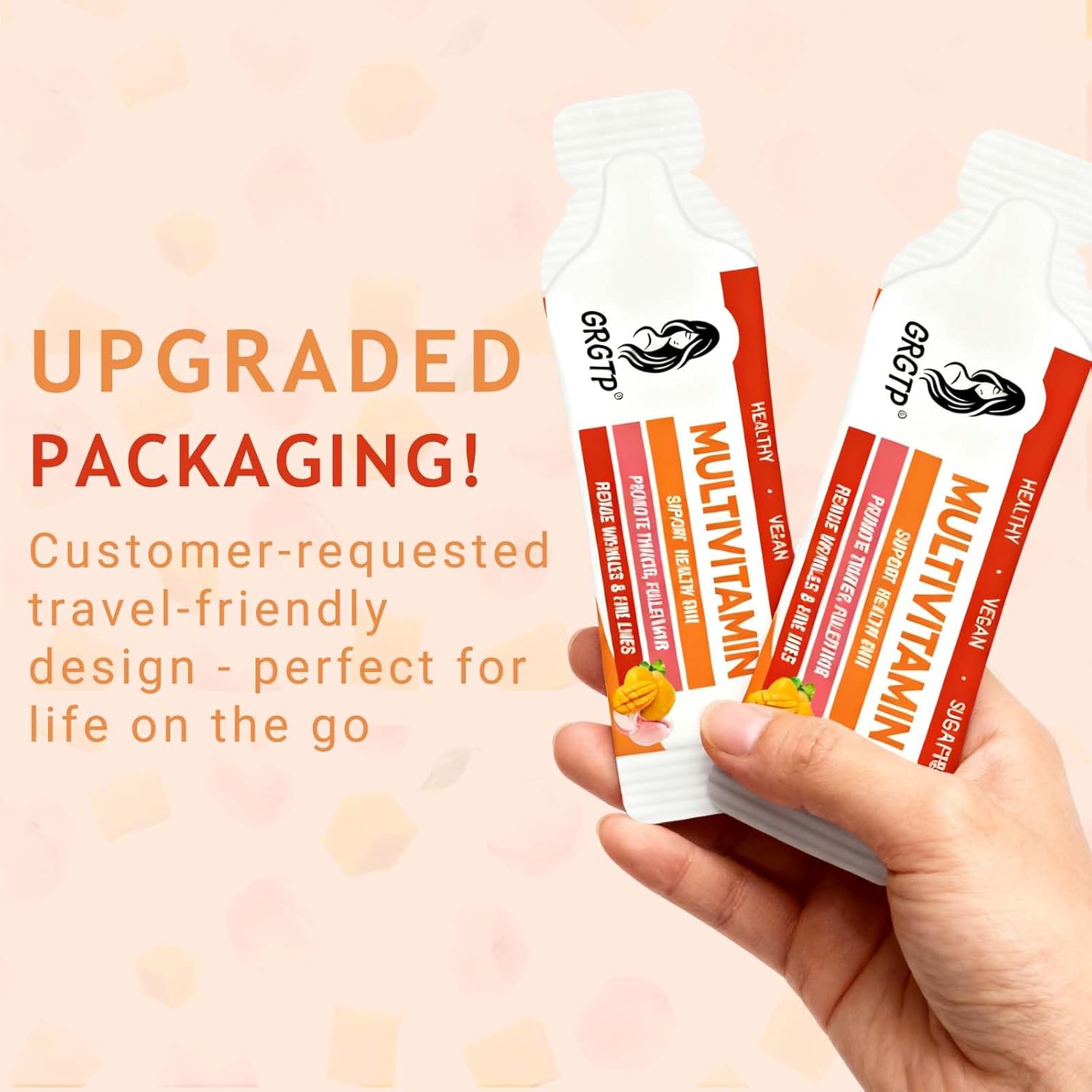 Liquid Multivitamin + Hair Growth | Biotin 10000mcg | Support Healthy Skin,Promote Thicker,Fuller Hair,Reduce Wrinkles & Fine Lines | 15.22 Fl Oz - Image 4