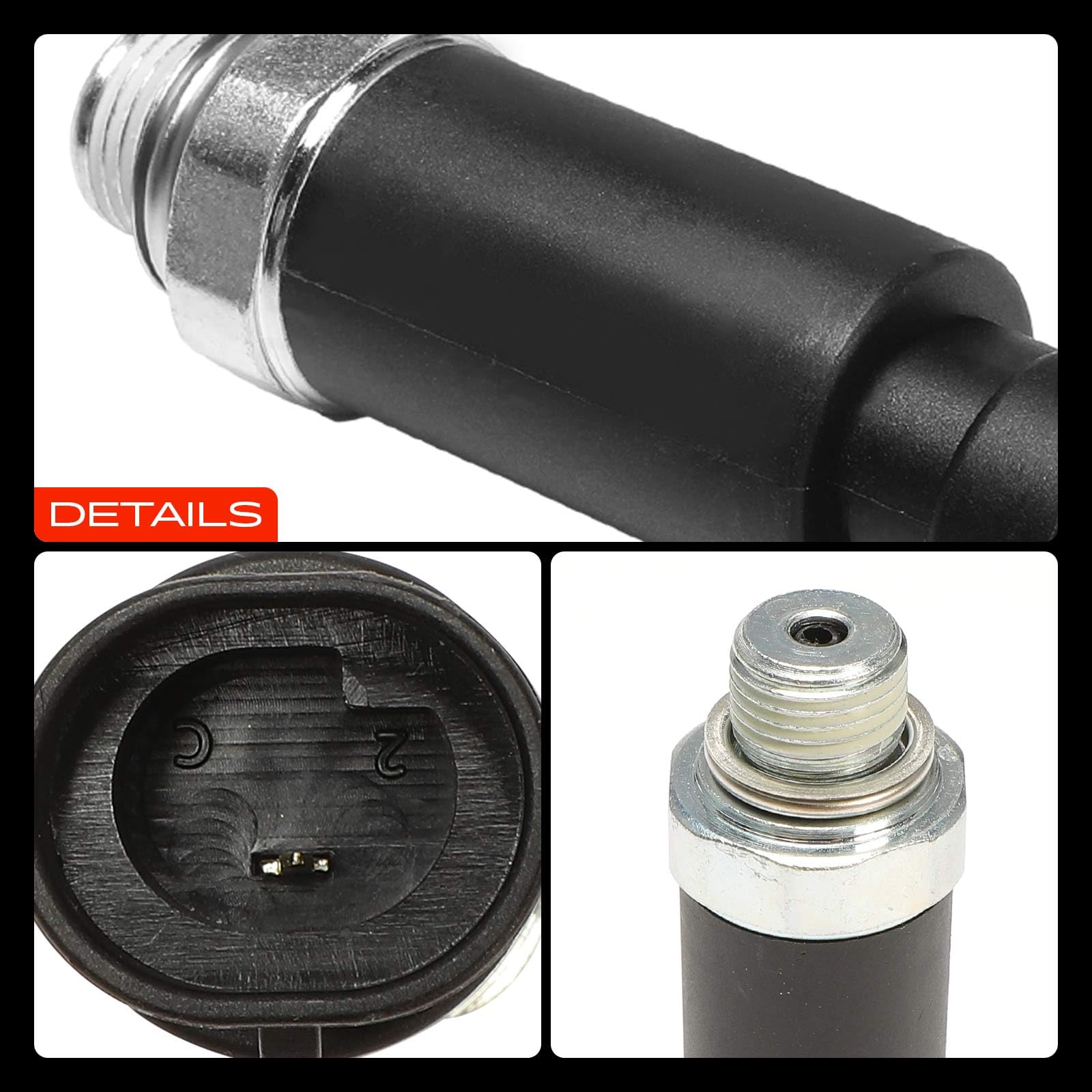 Frankberg Capteur de pression d'huile, 1 broche, 12562267 D1818A | Compatible avec: Cherokee XJ, Ram 1500 Camionnette à cabine standard, Grand Cherokee II WG WJ