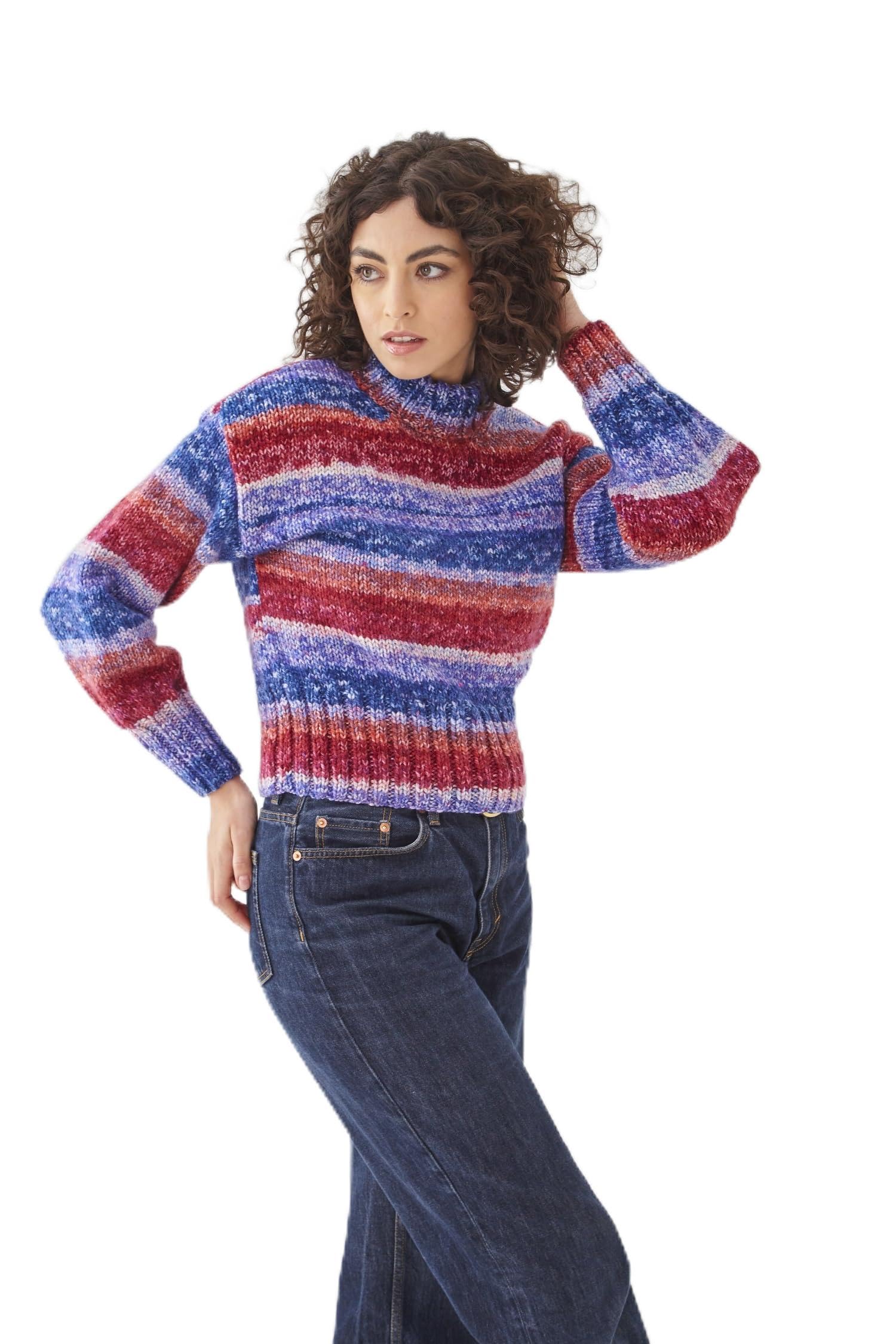 King Cole Ladies Knitting Pattern Womans Chunky Sweater & Slipover (6203)