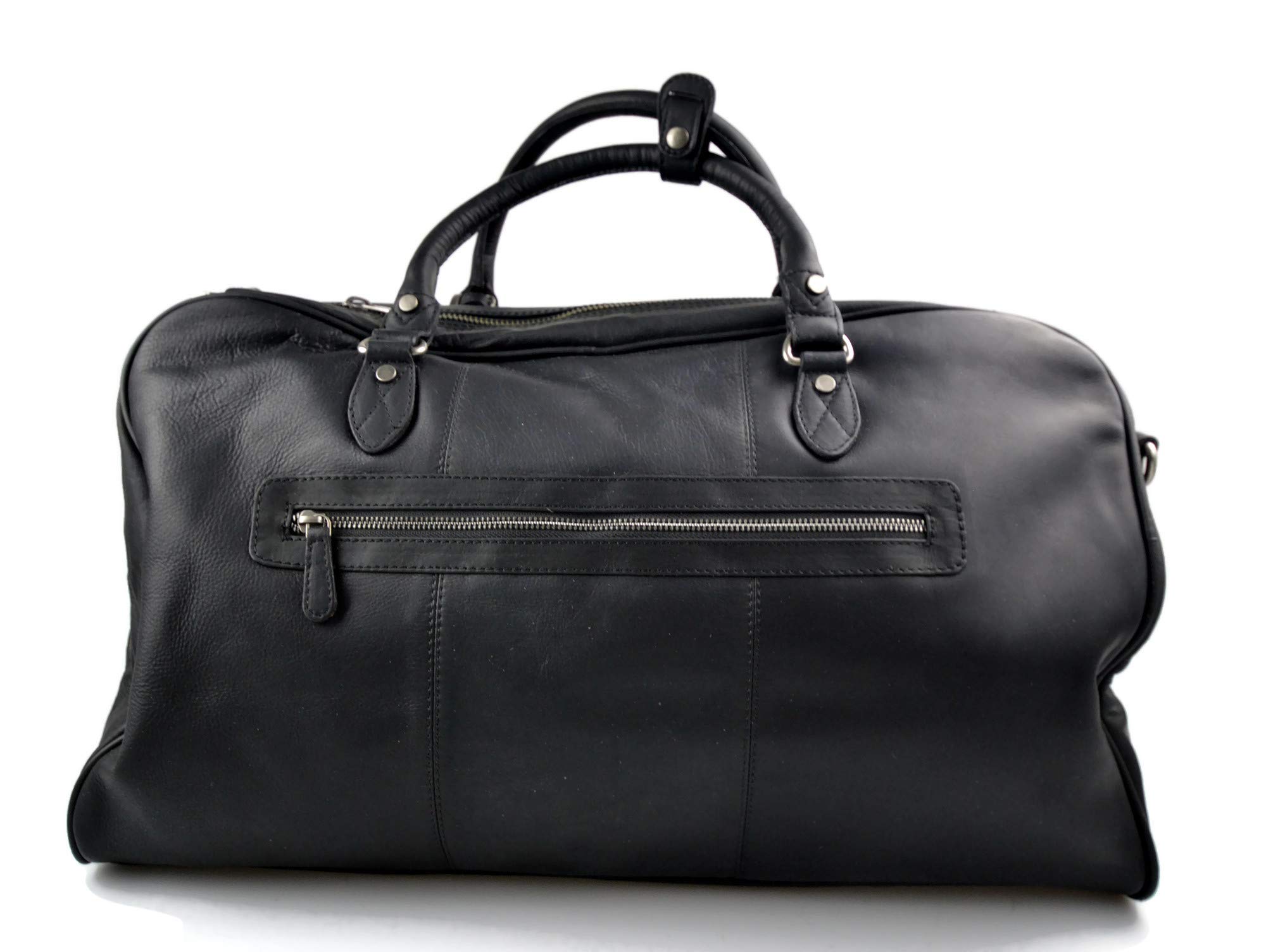 Bolsa de viaje de cuero maleta de cuero equipaje de mano bolsa de viaje grande de cuero XXL bolsa de viaje negro de mano bolsa de deporte