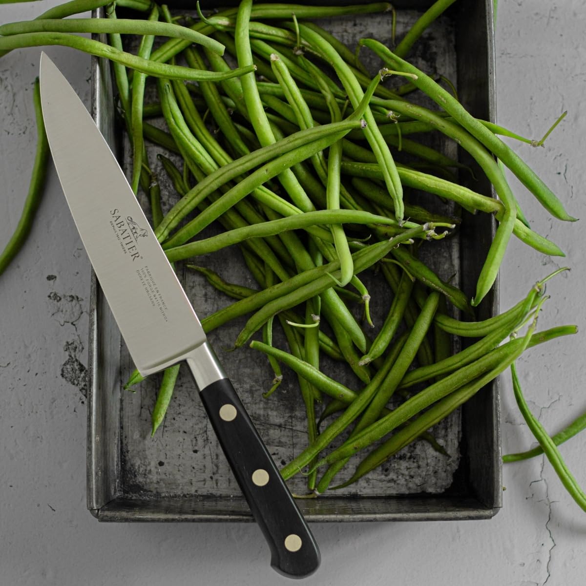 Couteau Chef Sabatier 20 cm idéal pour émincer et trancher