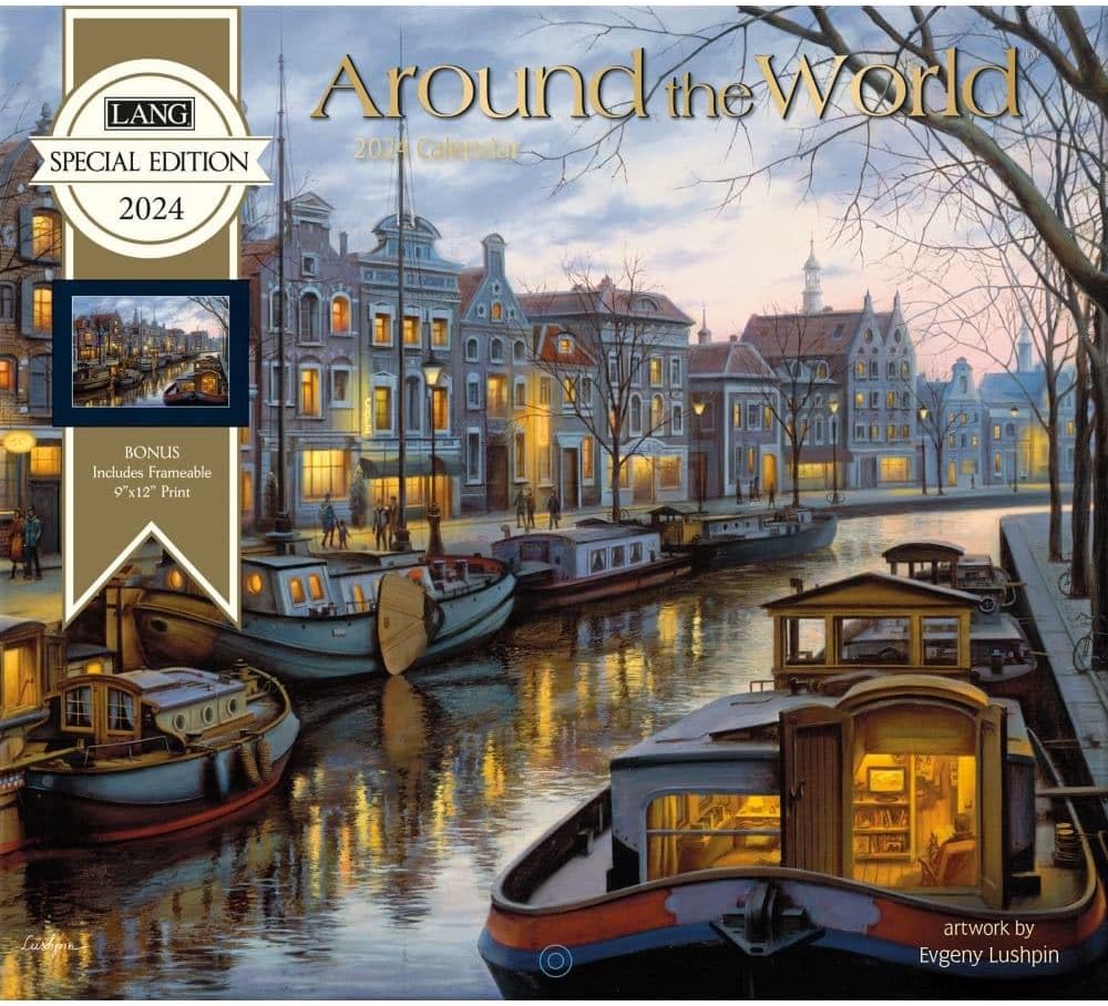 Lang, Around the World Special Edition 2024 Wall Calendar