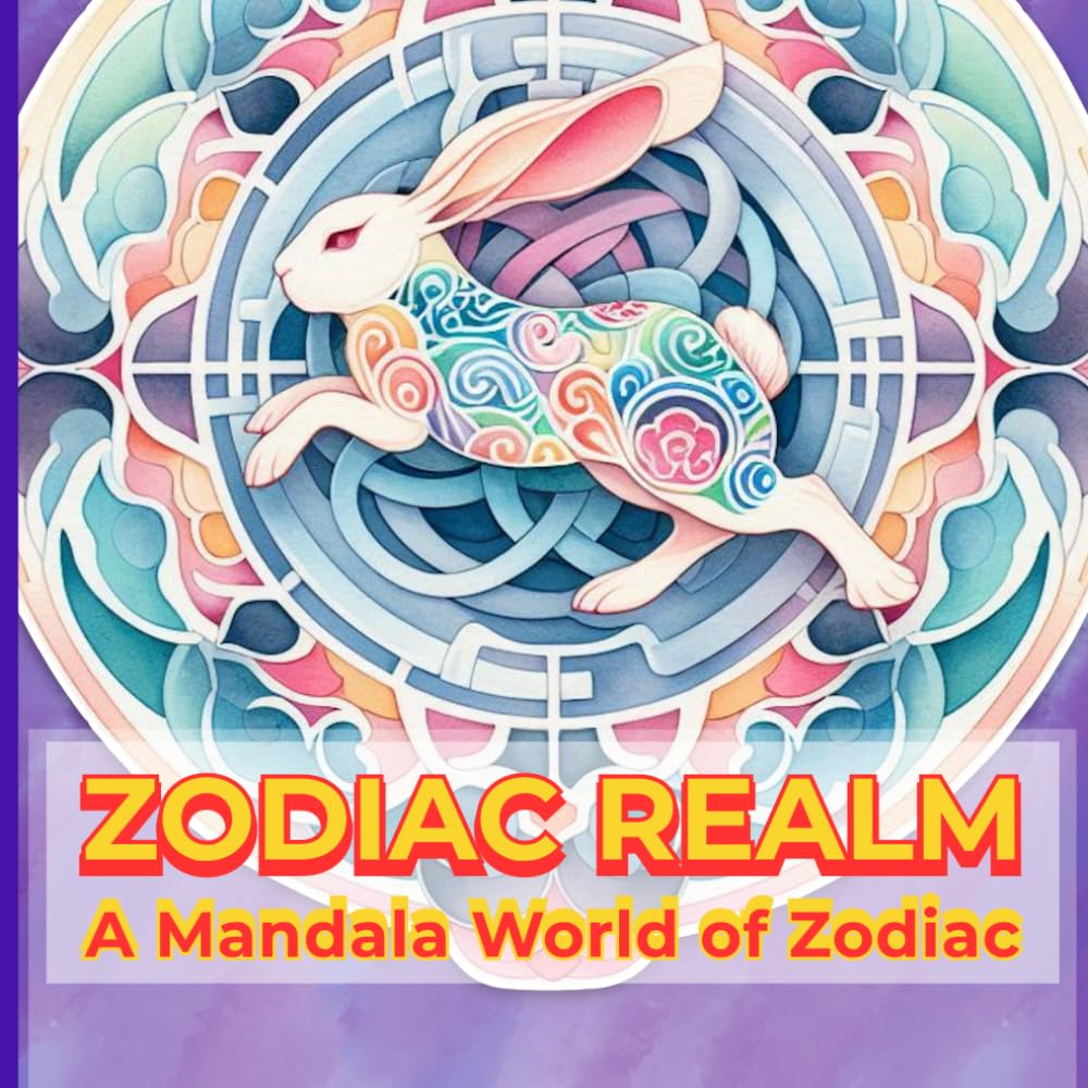 Zodiac Realm: A Mandala World of Zodiac: A Mandala World of Chinese and Greek Zodiacs: 12 Lunar Animals & 12 Celestial Signs