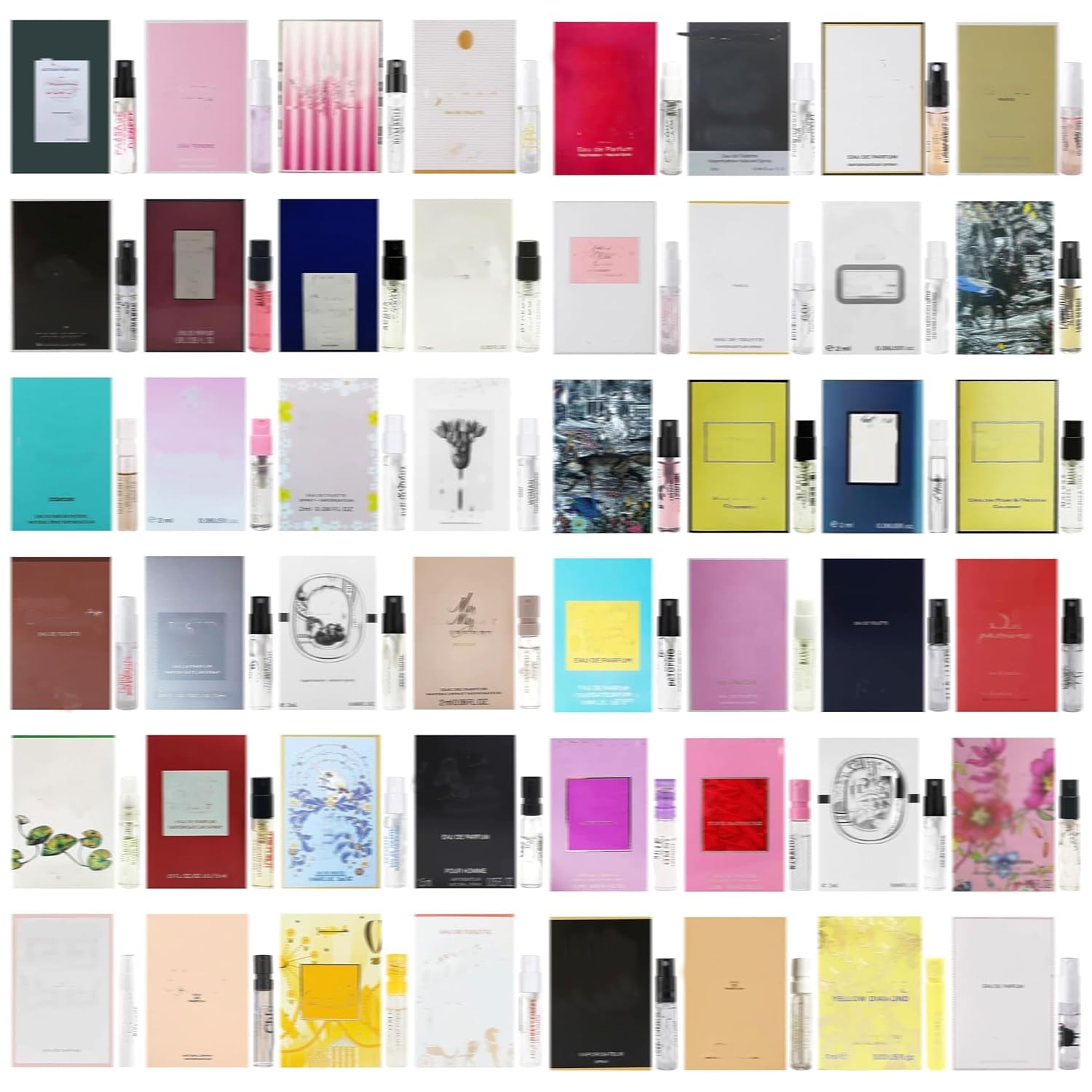 Perfume ぱふゅ〜む Sample CD Amazon.com : Dirstic 48 Piece Designer Fragrance Samples,Men's