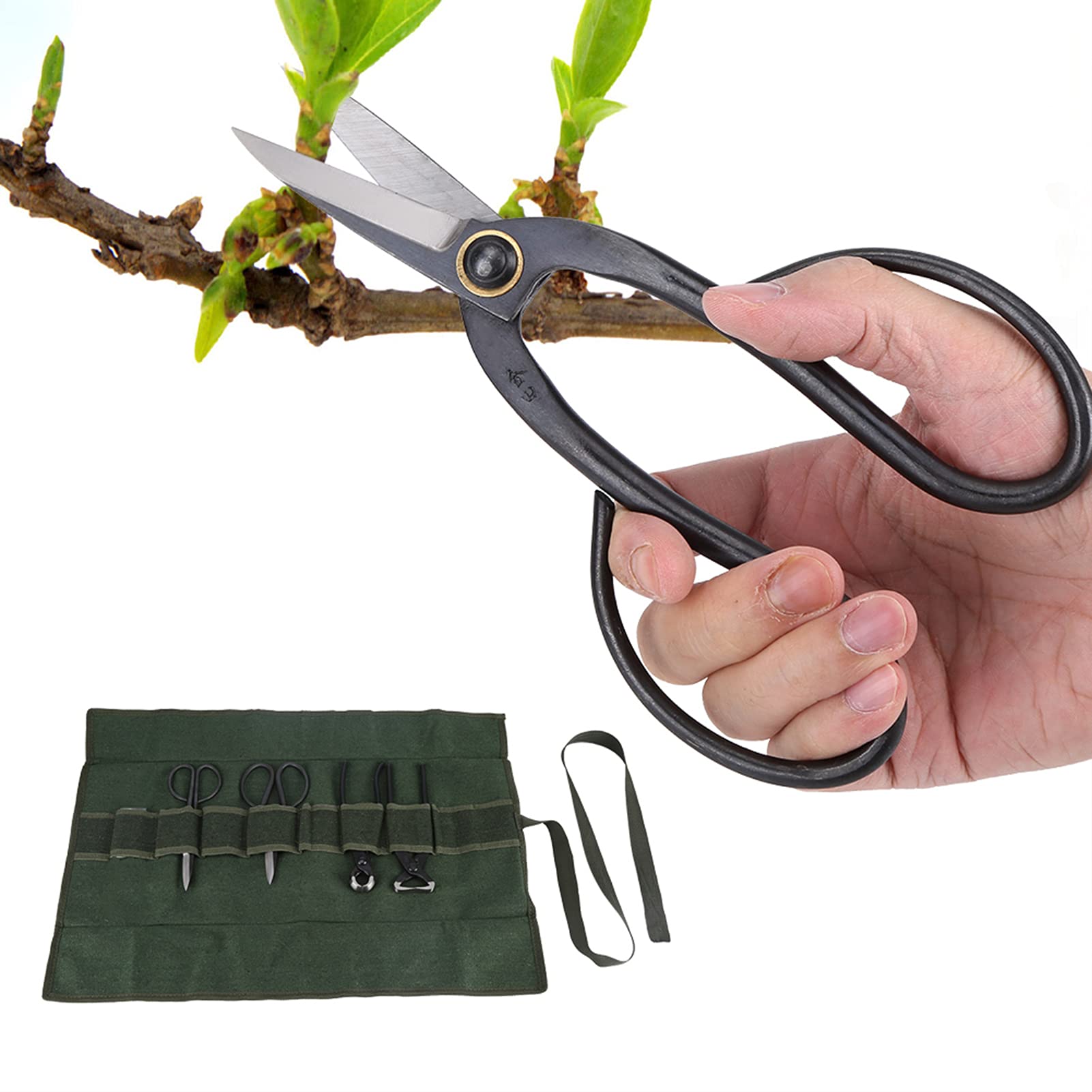 Garden Shears, Garden Tools Tree Trimmer Hedge Clippers Garden Scissors Hedge Shears Powerful Trimmer Trimming Kit with Storage Bag