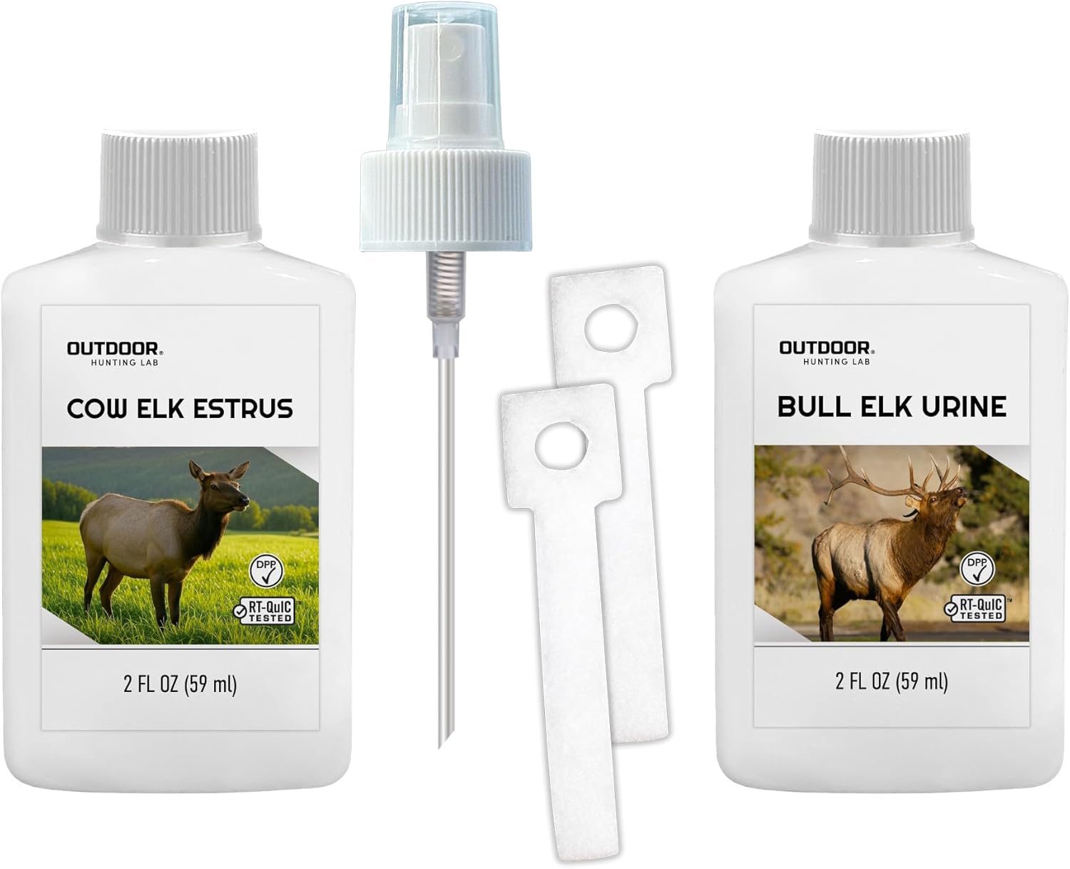 Elk Urine for Hunting – Cow Elk Estrus, Bull Elk Urine, or Combo Pack – Natural Elk Attractant Scent for Rut Season