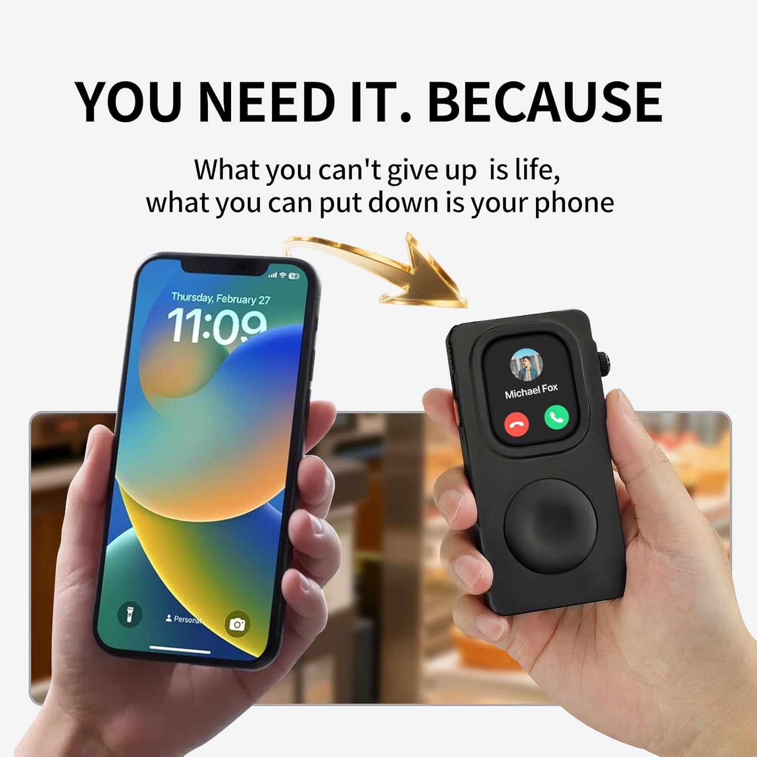 Aluminum Alloy Case for Apple Watch 49mm 44mm 45 46 42 40 41mm-Turn Your Apple Watch into a Smartphone,Retro iPod Style Metal Protective Cover with Click Wheel (Black, 49mm- Ultra 3 2 1) - Image 2