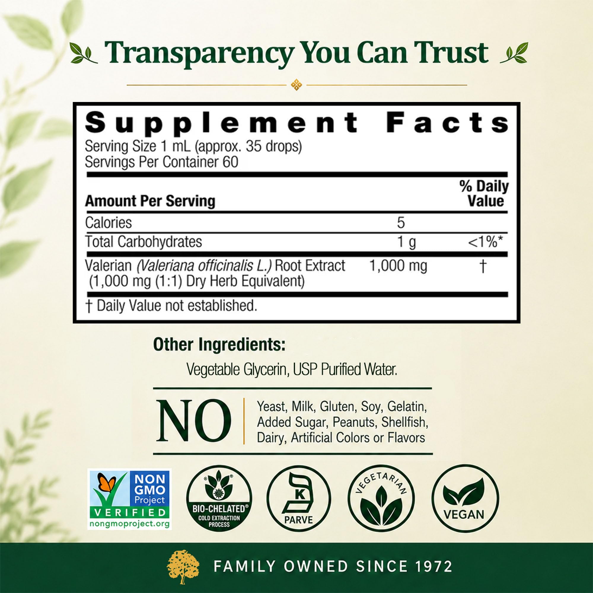 Nature's Answer Valerian Root Extract - 1000mg, 2oz, Vegan, Gluten-Free — Amazon image 4