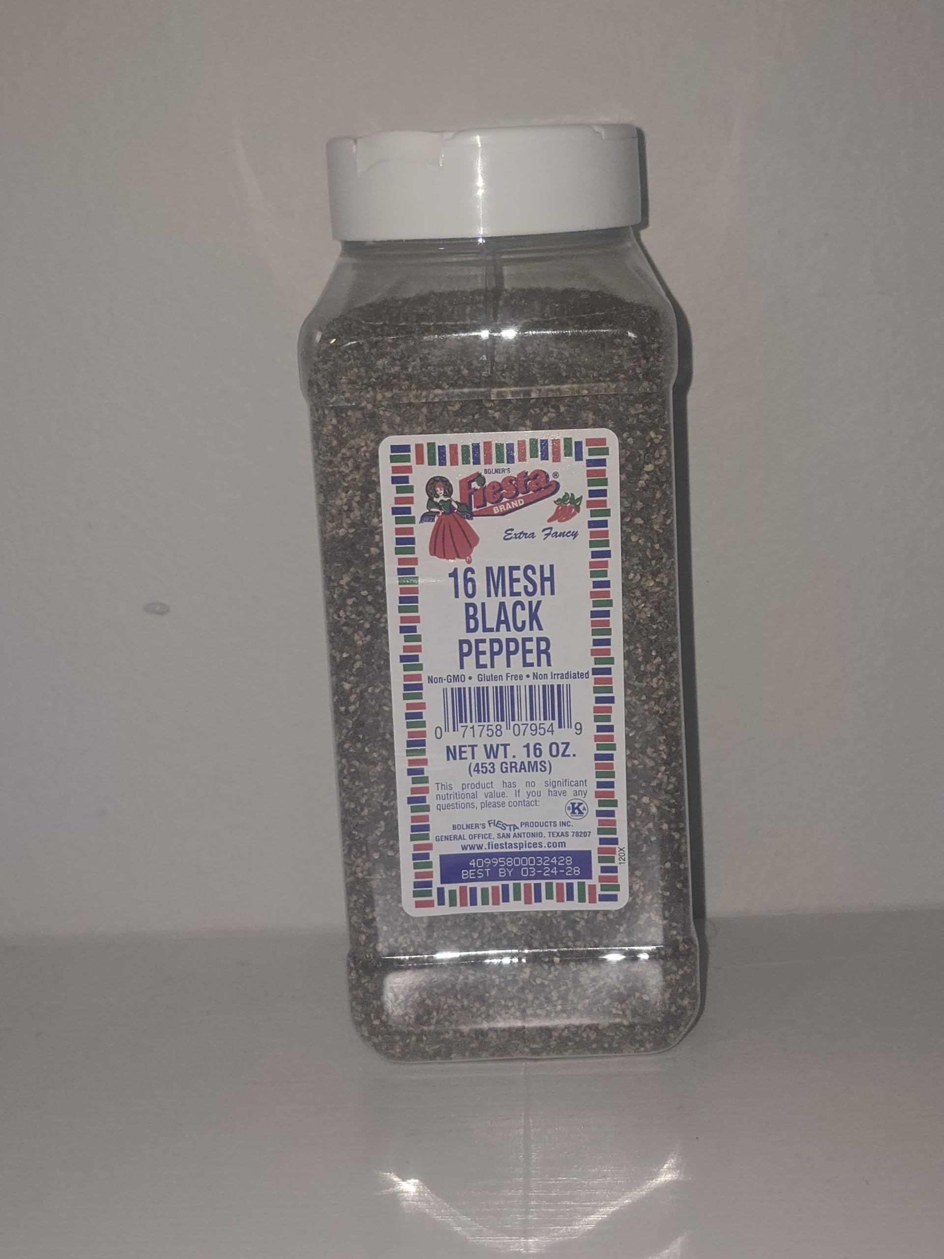 Bolner's Fiesta 16 Mesh Black Pepper 16 oz