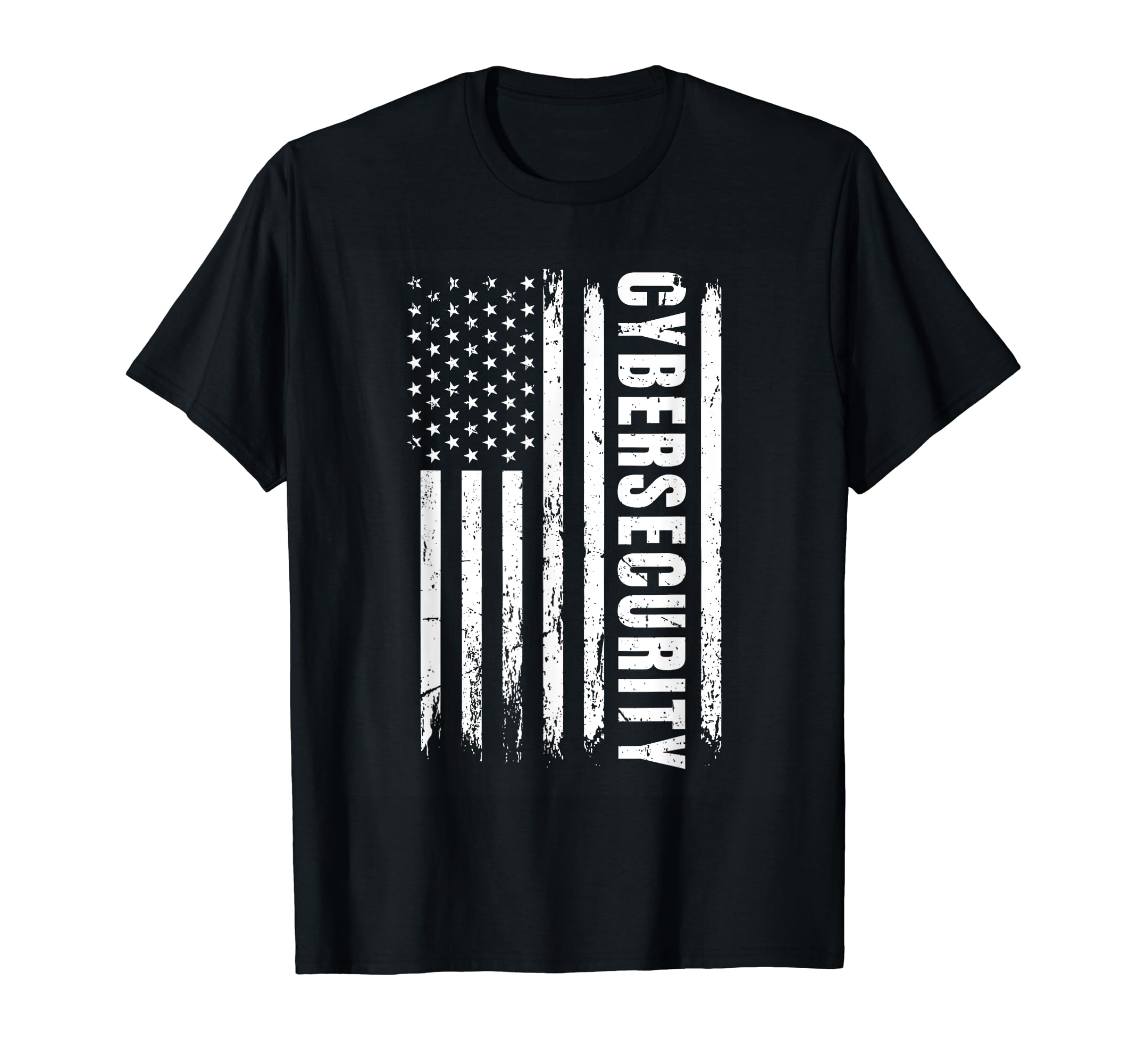 Cybersecurity American Flag Professional Computer Expert Women Kids Men T-Shirt