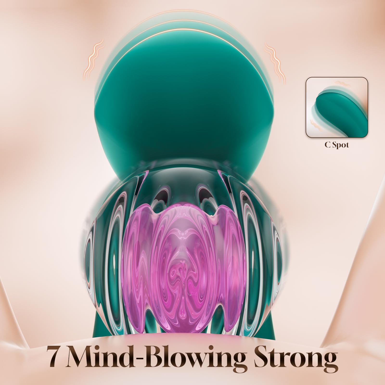 Vibrator Dildo Rabbit Sex Toys -LOVENOTE G Spot Vibrator Massager for Women Clitoral Nipple Stimulation, 3 in 1 Sex Toys with 14 Vibration & 7 Tongue Licking Flapping, Adult Product Aurieel (): Green