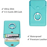 Vista 4 de Soporte de anillo RFID para teléfono celular - Soporte de billetera para iPhone, Android y todos los teléfonos inteligentes - Soporte adhesivo