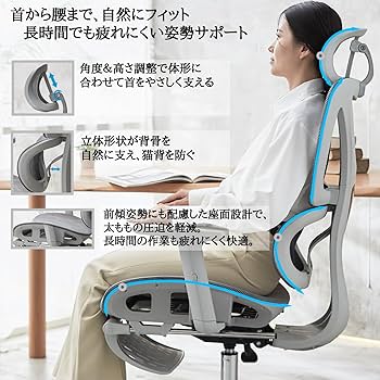 Amazon.co.jp: 【ilooiloo公式】 オフィスチェア 2025年モデル