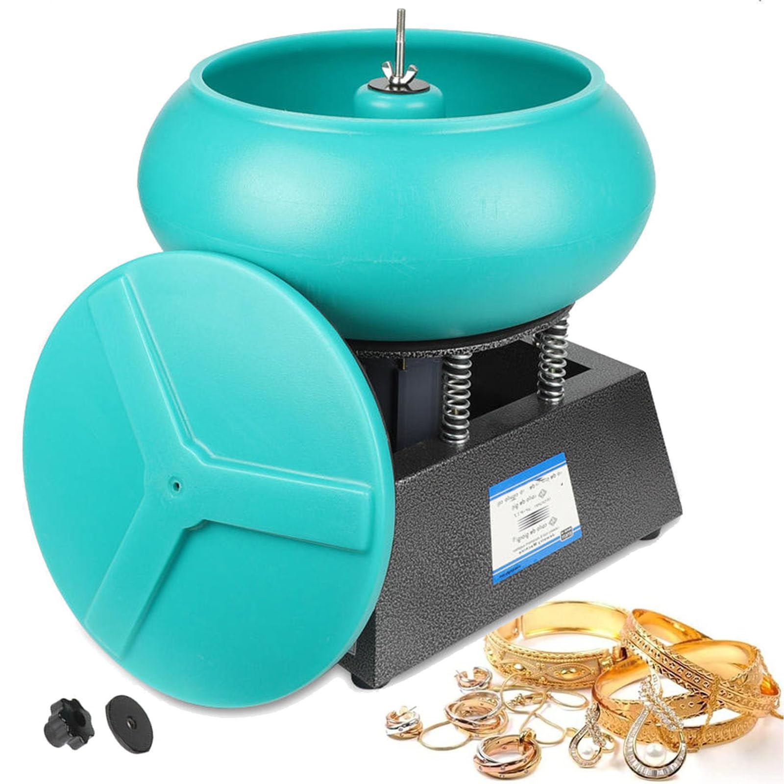 Vibrationspoliermaschine/Fassschleifer, Kapazität, Vibrationsstein-Tumbler, Schmuckpolierer, Messingbecher für Jade, Jadeit und Bienenwachspolitur