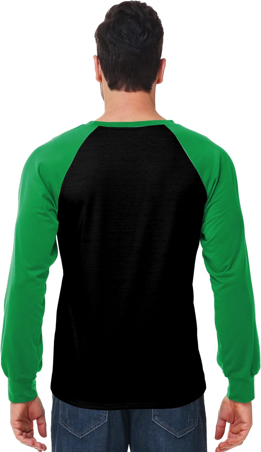 Mens St Patrick Day Sweatshirt Long Sleeve Festival Party Mardi Pullover Tops