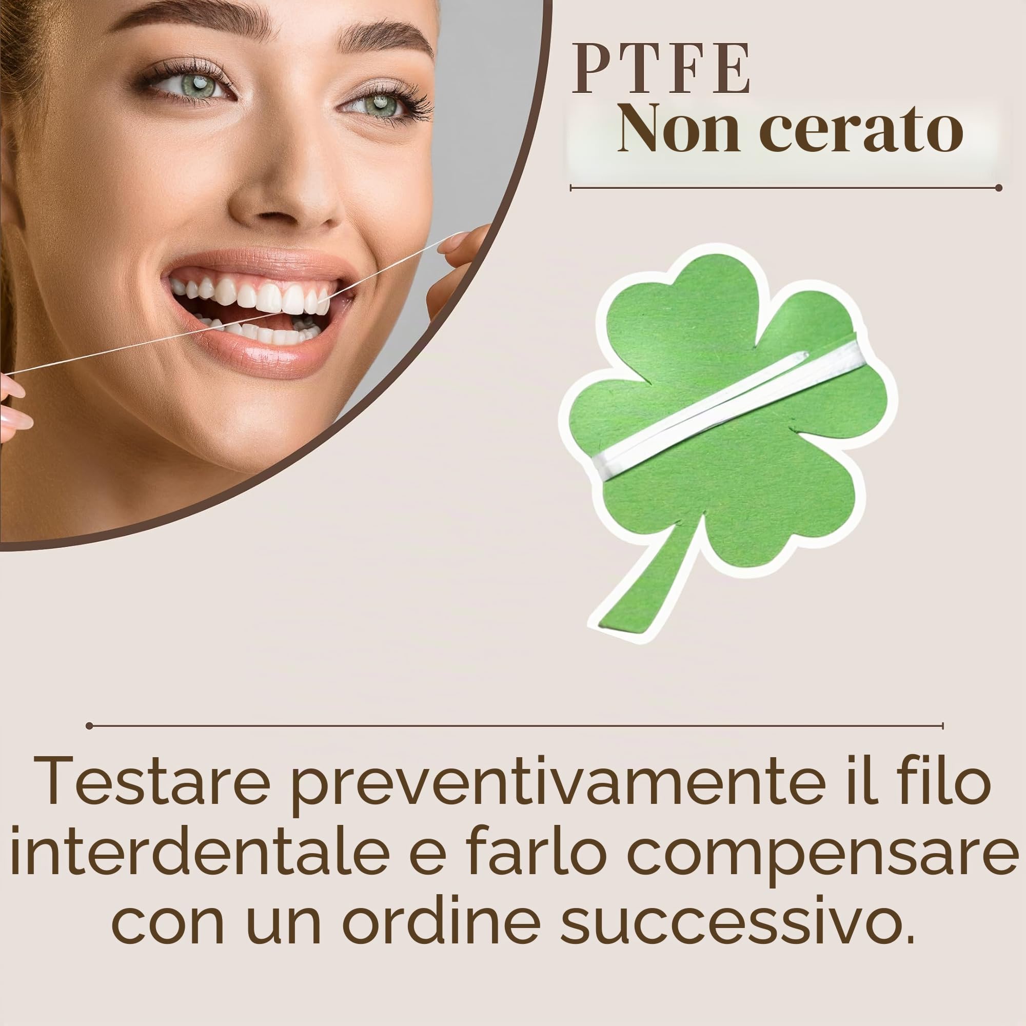 Graf&Herter PTFE filo interdentale non cerato, qualità premium (700 m, senza design)