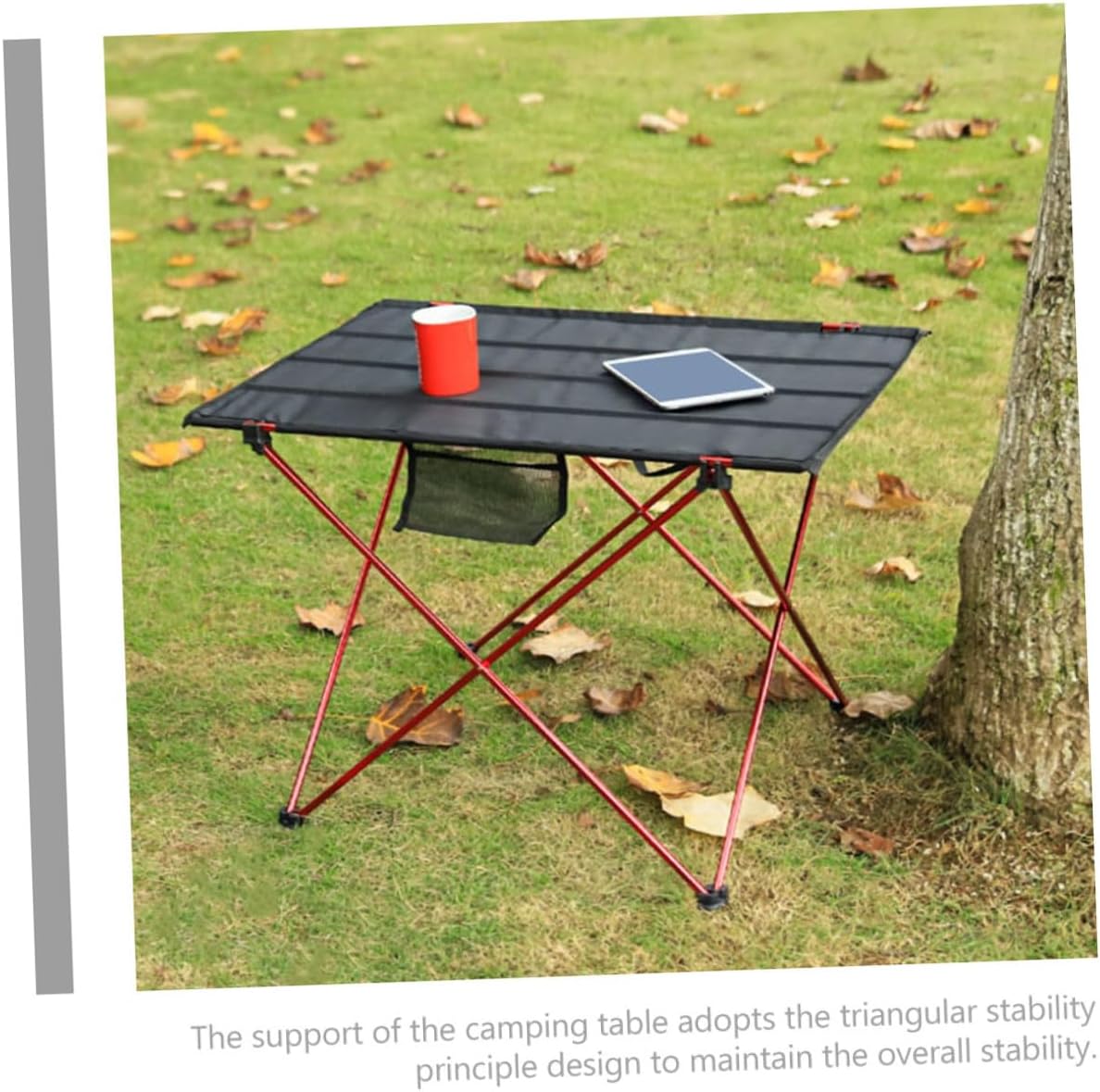 Folding Picnic Table Portable Lightweight Aluminum Alloy Small Camping Table with Carry Handle for Outdoor Beach Picnic and Hiking