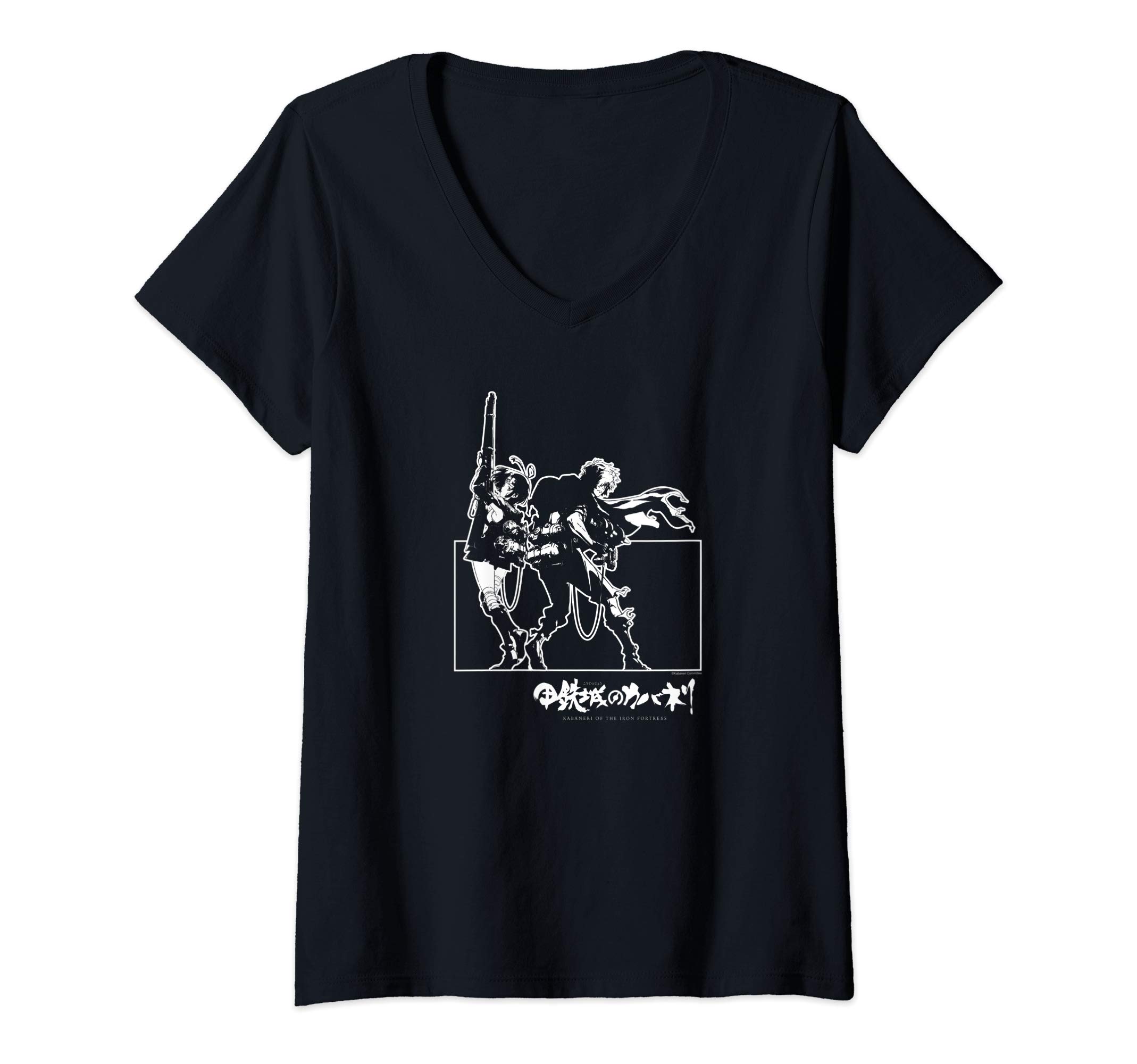 Womens Kabaneri of the Iron Fortress Ikoma & Mumei - Kabaneri Kanji V-Neck T-Shirt