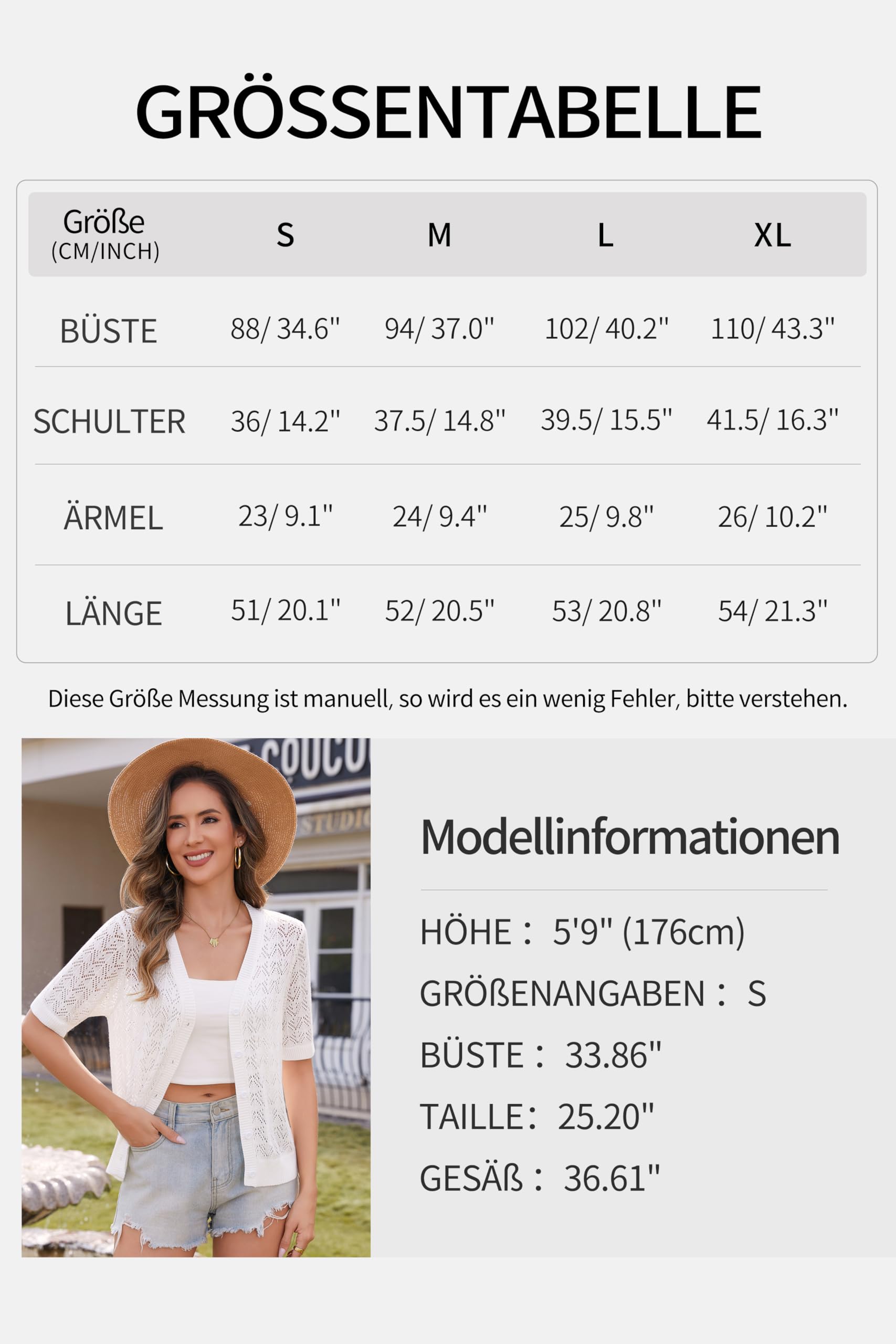 Cardigan da donna bolero per feste, corto, leggero, estivo, con scollo a V e bottoni, elegante, casual, aperto, per top e abiti