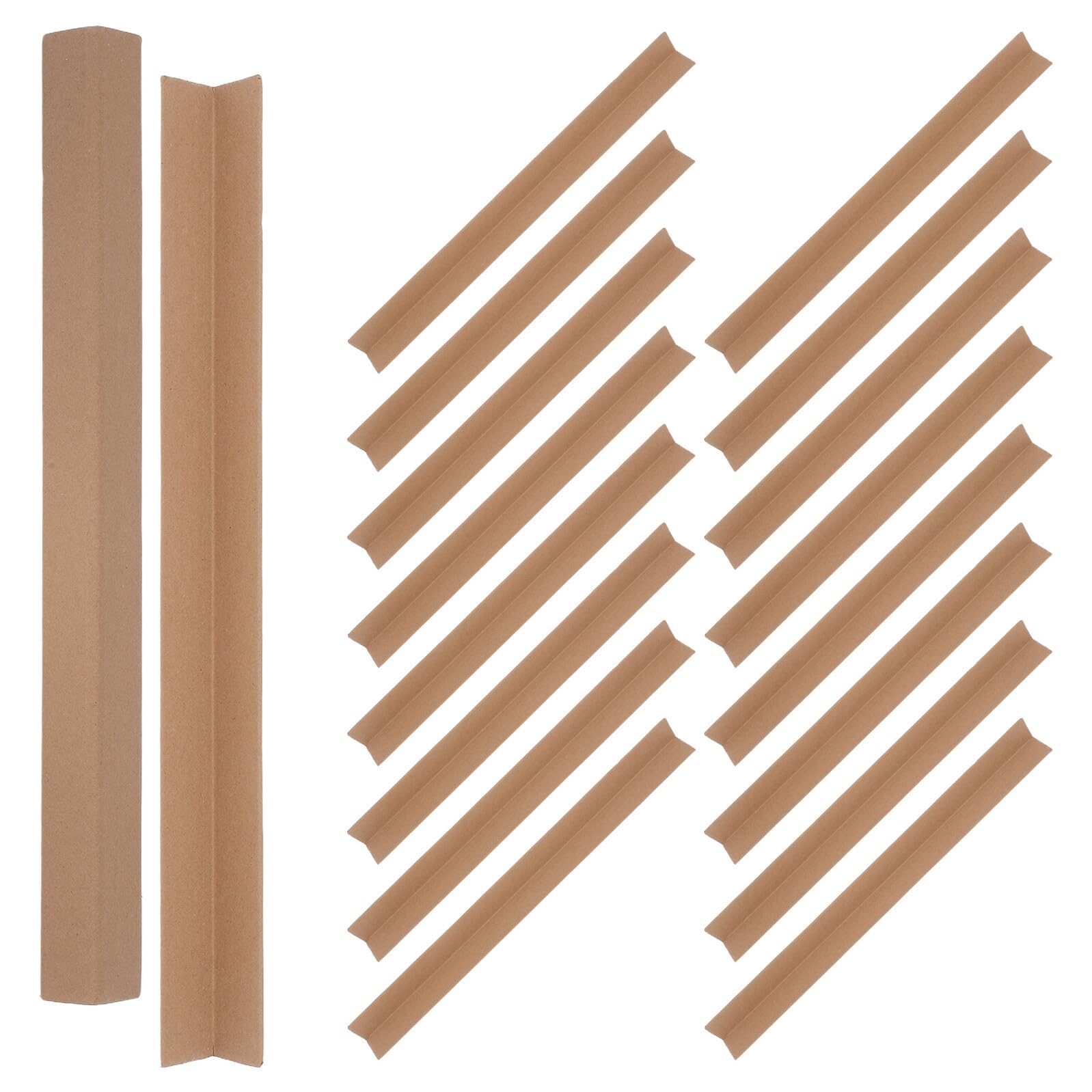 Ciieeo 20 Protections D'angle en Papier pour Emballage, Coins Renforcés pour Cartons D'expédition, 20 Pièces, Protection Renforcée pour Gestion Logistique et Stockage