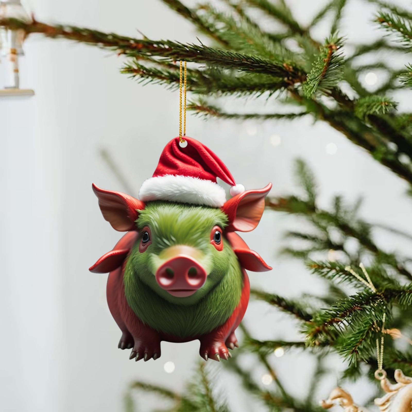 Tier-Weihnachtsschmuck, 2D-süßer Acryl-Anhänger, Wildtier