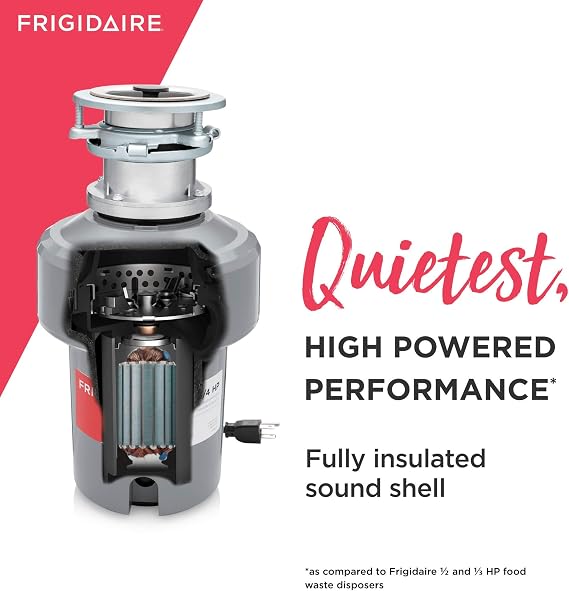 Frigidaire FF75DISPB1 HP Batch Feed Corded Garbage Disposer for Kitchen Sinks