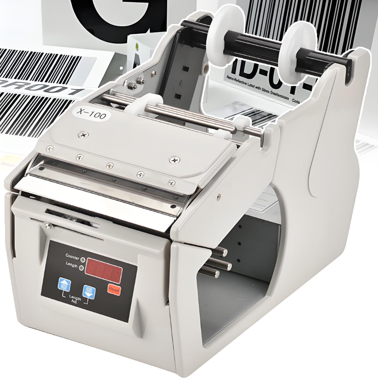 Distributore Automatico di Etichette - Macchina Automatica per La Rimozione delle Etichette con Display Digitale Elettrico - Macchina Automatica per La Separazione delle Etichette 130MM