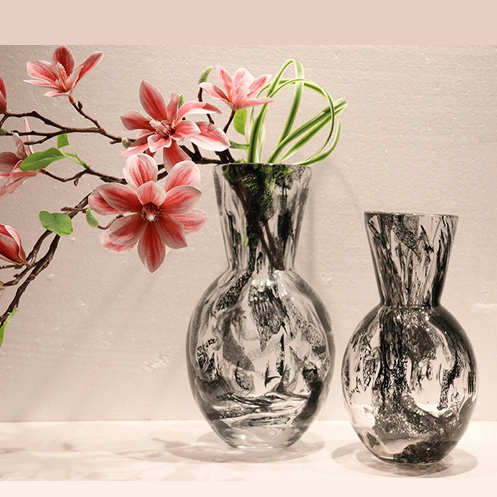 Vase en verre hydroponique transparent pour décoration de salon