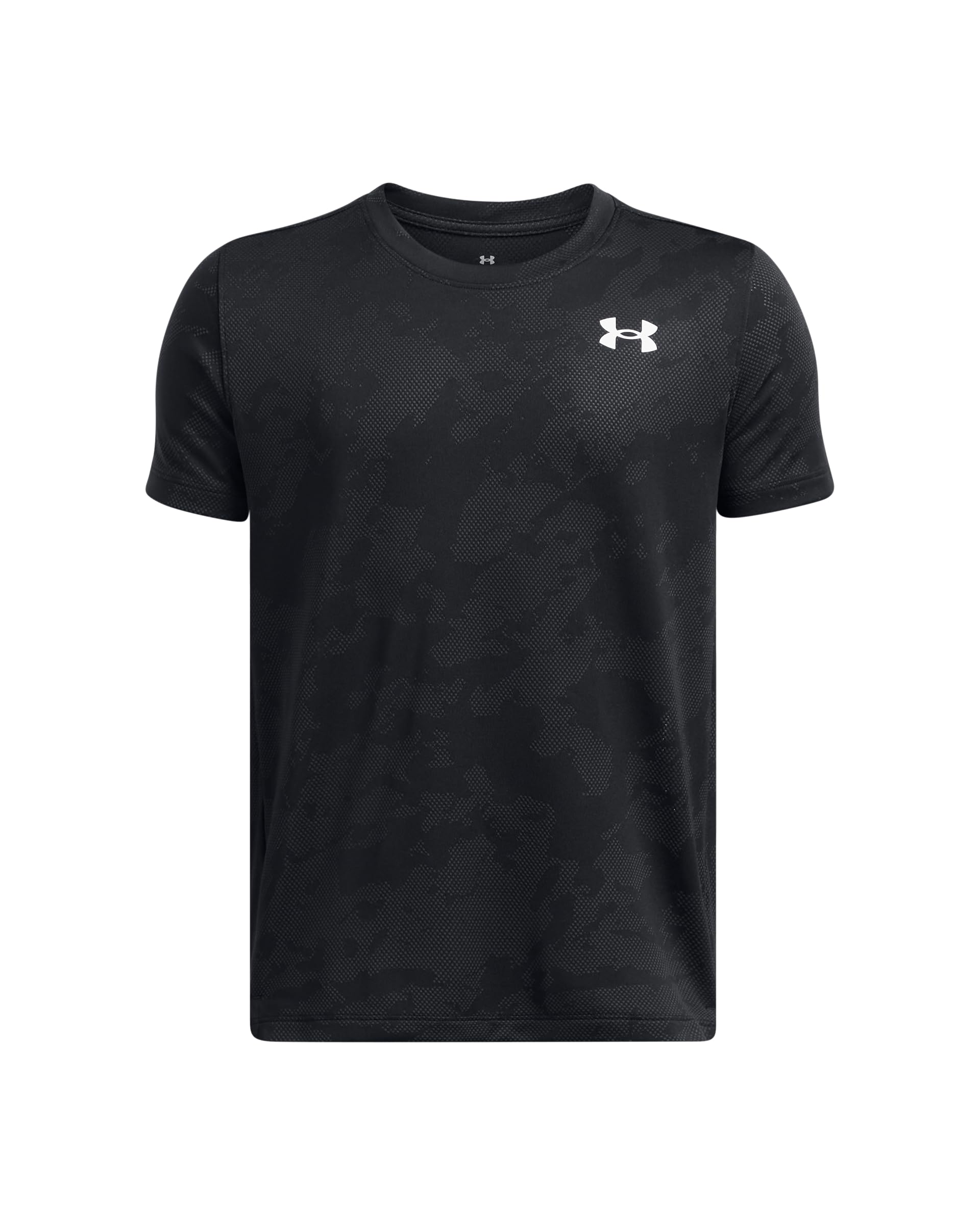 Under Armour Boys Black Kids' Short-Sleeve Performance Gym Top in Size 5 - 6 Years, Sports Direct