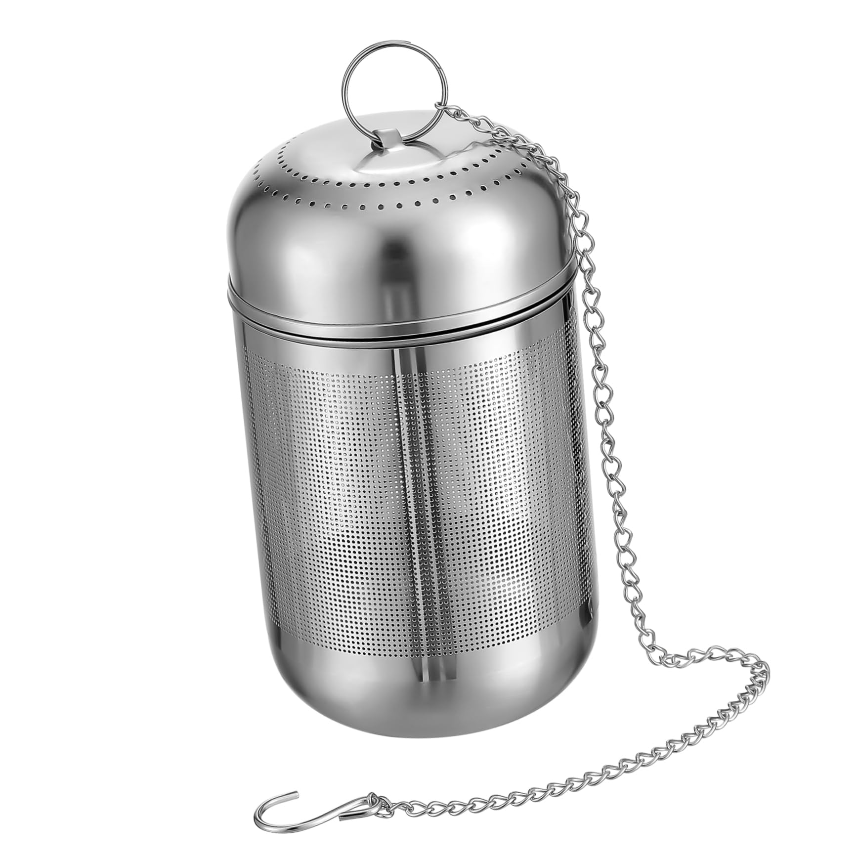 Happyyami Stainless Steel Mesh Balls for Seasoning Fine Mesh Strainer Dregs Basket Filter Convenient Hook Design for Soup Stew and Tea Multi Purpose Kitchen Tool