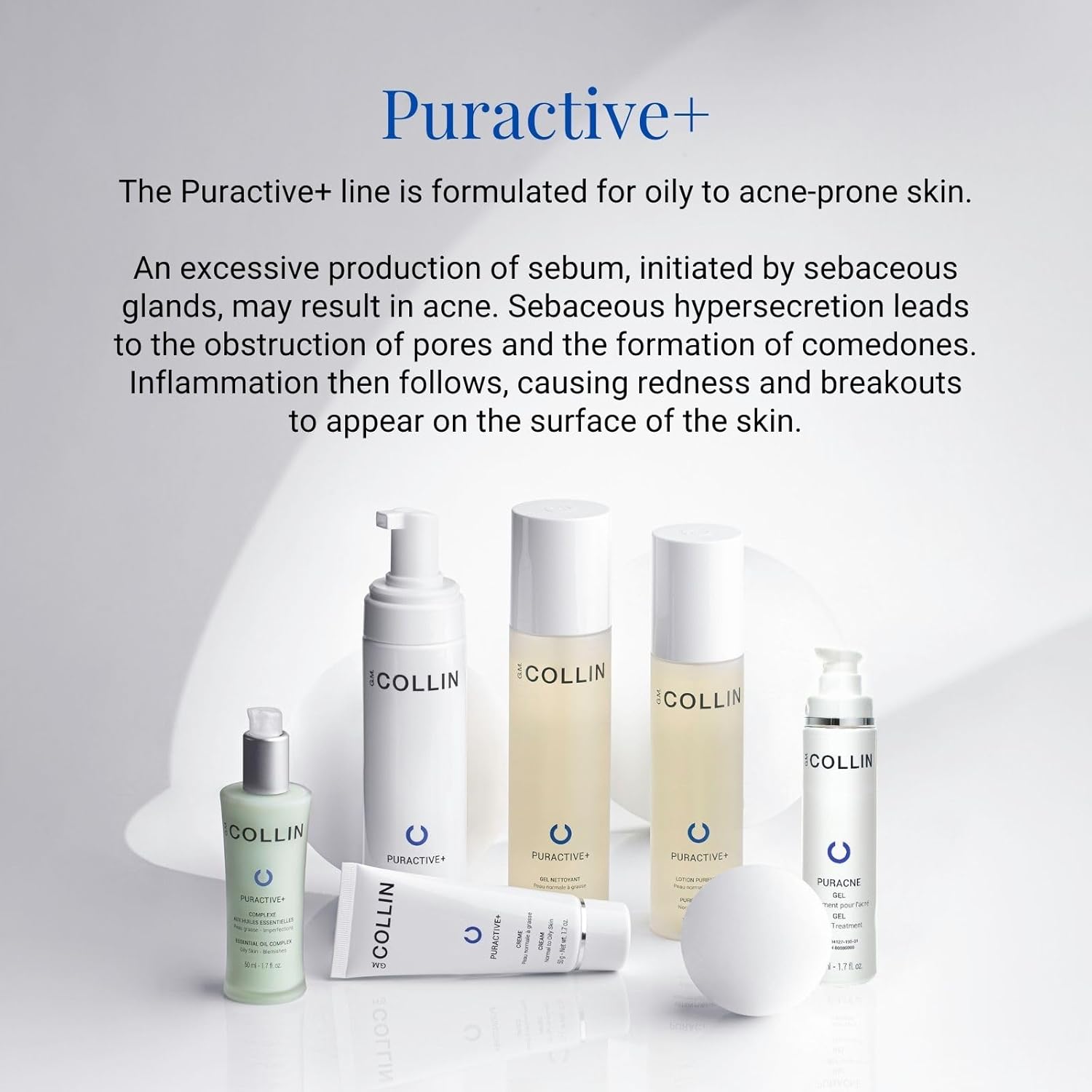 G.M. COLLIN Puractive+ Cleansing Foam | Foaming Face Wash for Oily or Acne Prone Skin | Hydrating Cleanser with Salicylic Acid - Image 6