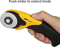 Vista 7 de XW Juego de cuchillos Hobby SKS-7 de 1.772 in y cuchillo de precisión para arte, acolchado y manualidades, 12 cuchillas adicionales