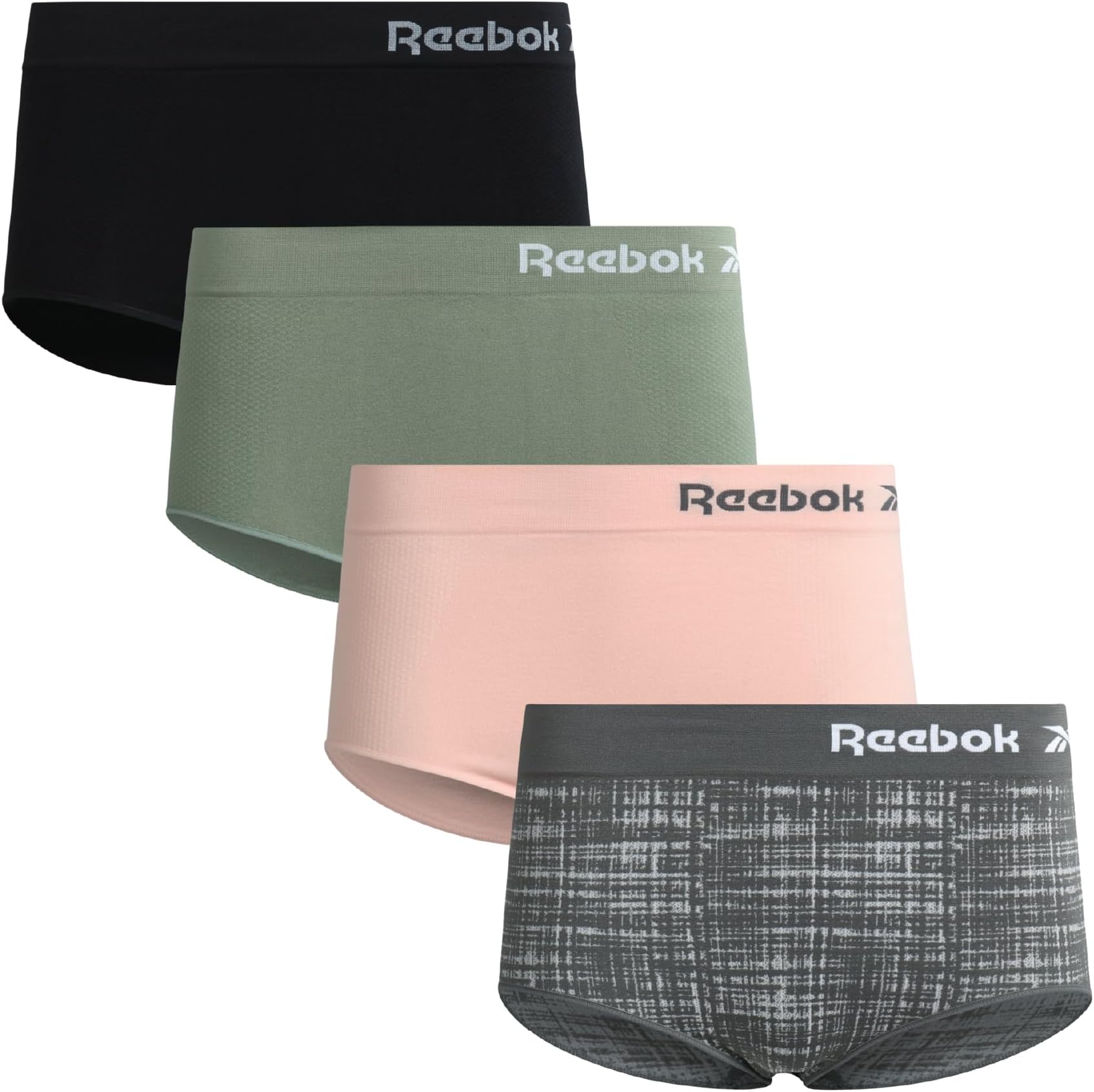 Womens Briefs Underwear - 4 Pack Performance Stretch High Cut Brief Panties - Soft Seamless Underwear for Women